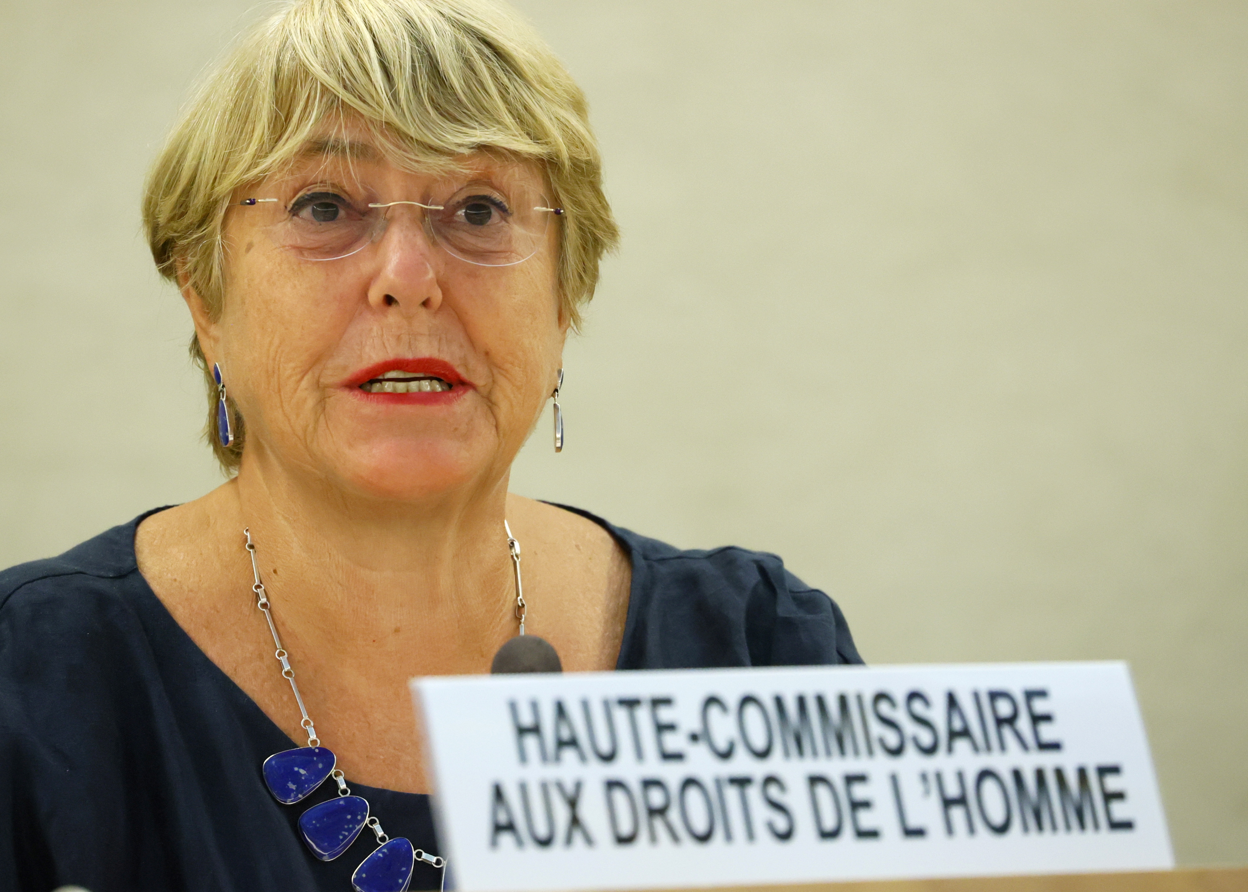 UN High Commissioner for Human Rights Michelle Bachelet