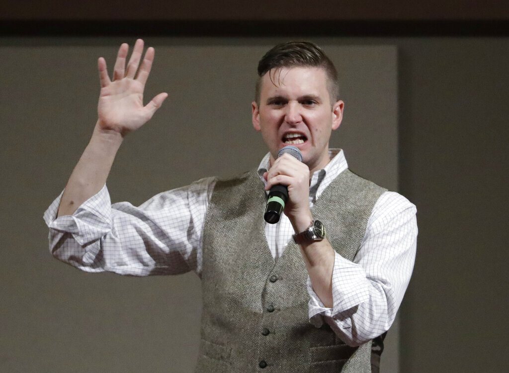 Richard Spencer, who leads a movement that mixes racism, white nationalism and populism, is a defendant in a trial beginning in Charlottesville, Virginia alleging white nationalists planned the so-called ‘Unite the Right’ in which violence erupted