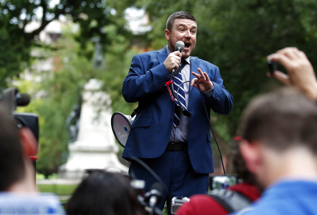 White nationalist Jason Kessler organised a rally near the White House on the anniversary of the 2017 ‘Unite the Right’ rally in Charlottesville. Victims of the violence in Charlottesville are seeking to hold Kessler and others responsible for damages