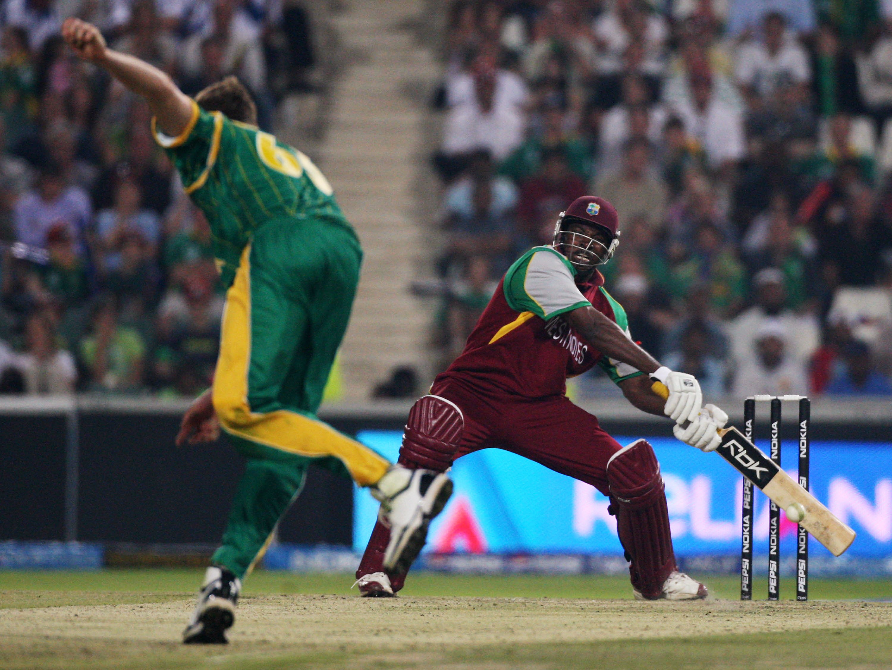 Gayle smashed 10 sixes during his 57-ball knock at The Wanderers Stadium