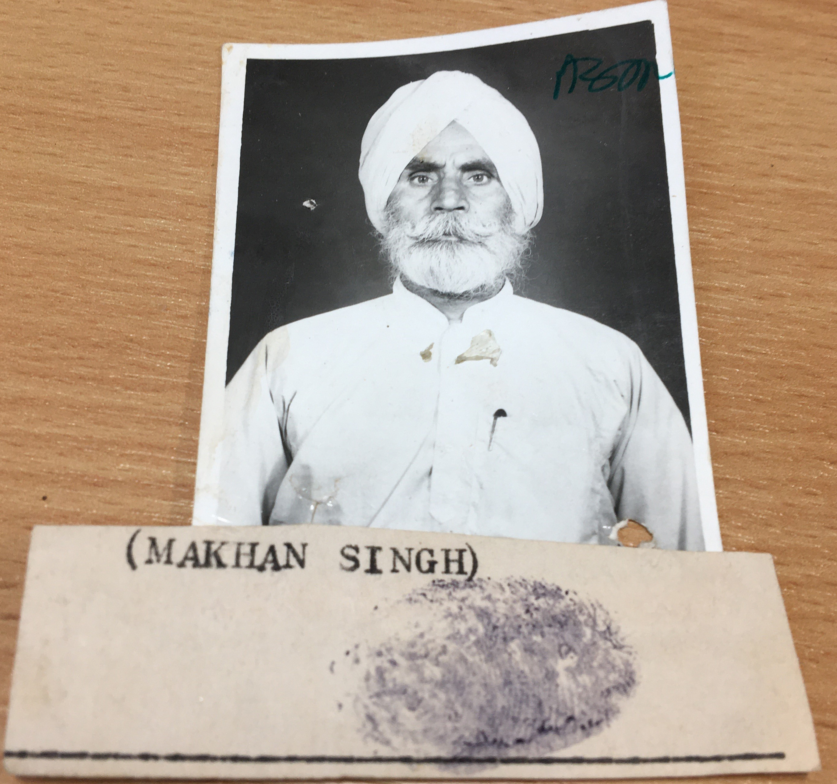 Rajinder Singh’s father Makhan Singh [Photo courtesy of Minreet Kaur]