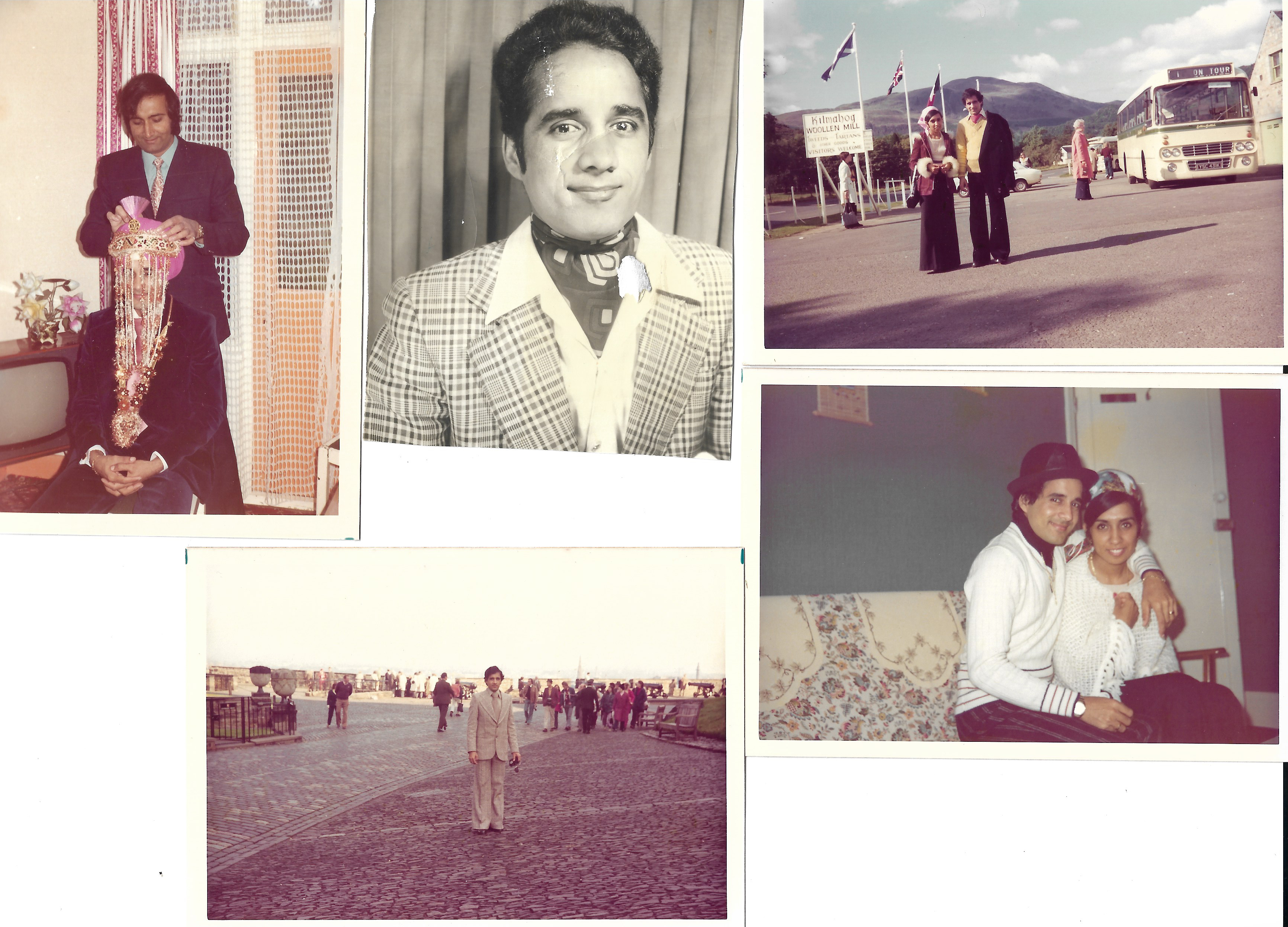 A selection of family photographs of Rajinder Singh in the UK [Photos courtesy of Minreet Kaur]