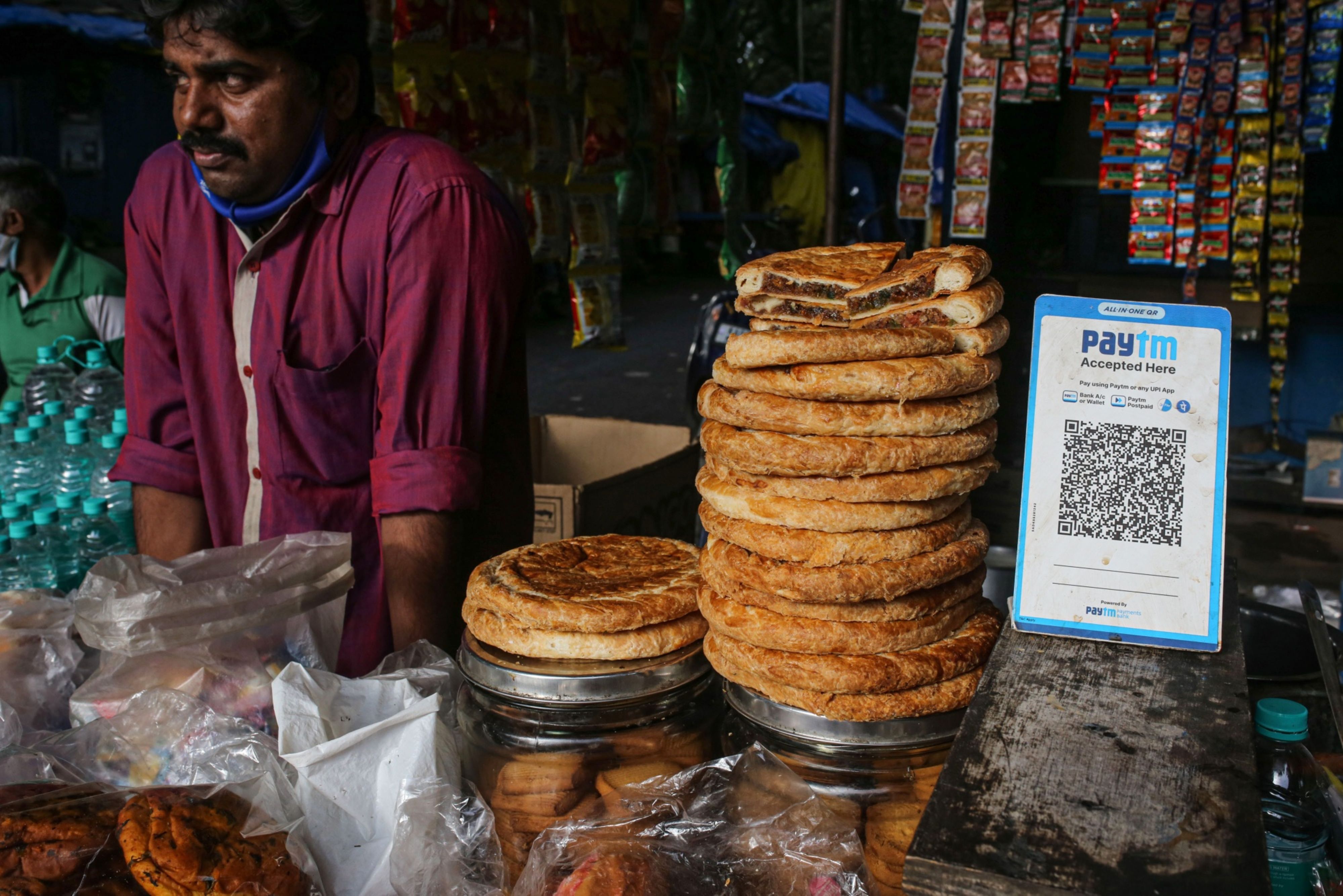 Customers use Paytm to make payments and transfer money