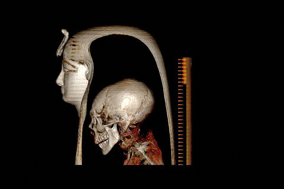 A 3D reconstruction of the head of Amenhotep
