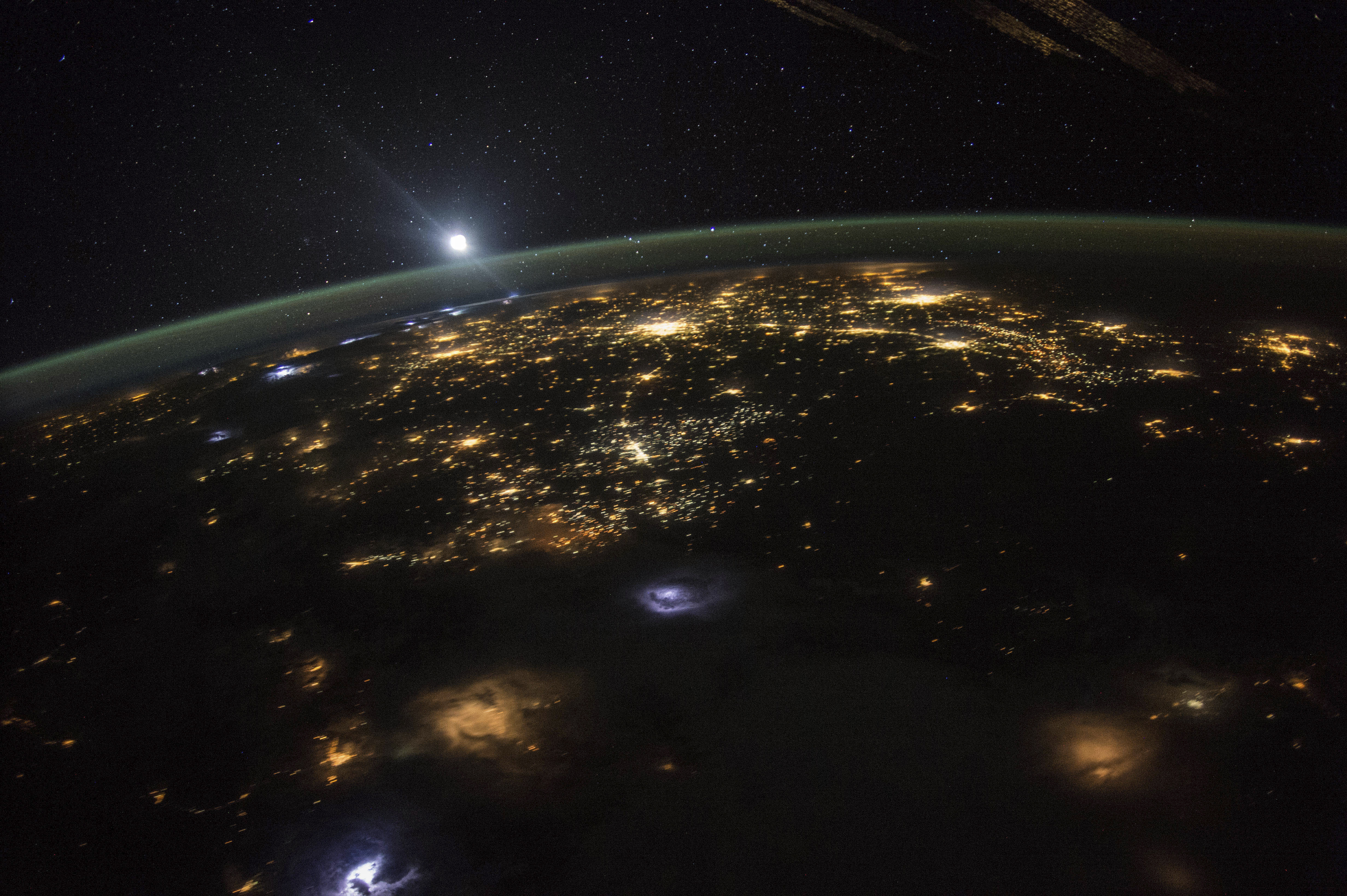 A key objection to space advertising proposals is that they will contribute to light pollution from space, a problem that is growing even without ads in orbit [File: Scott Kelly/NASA via AP]