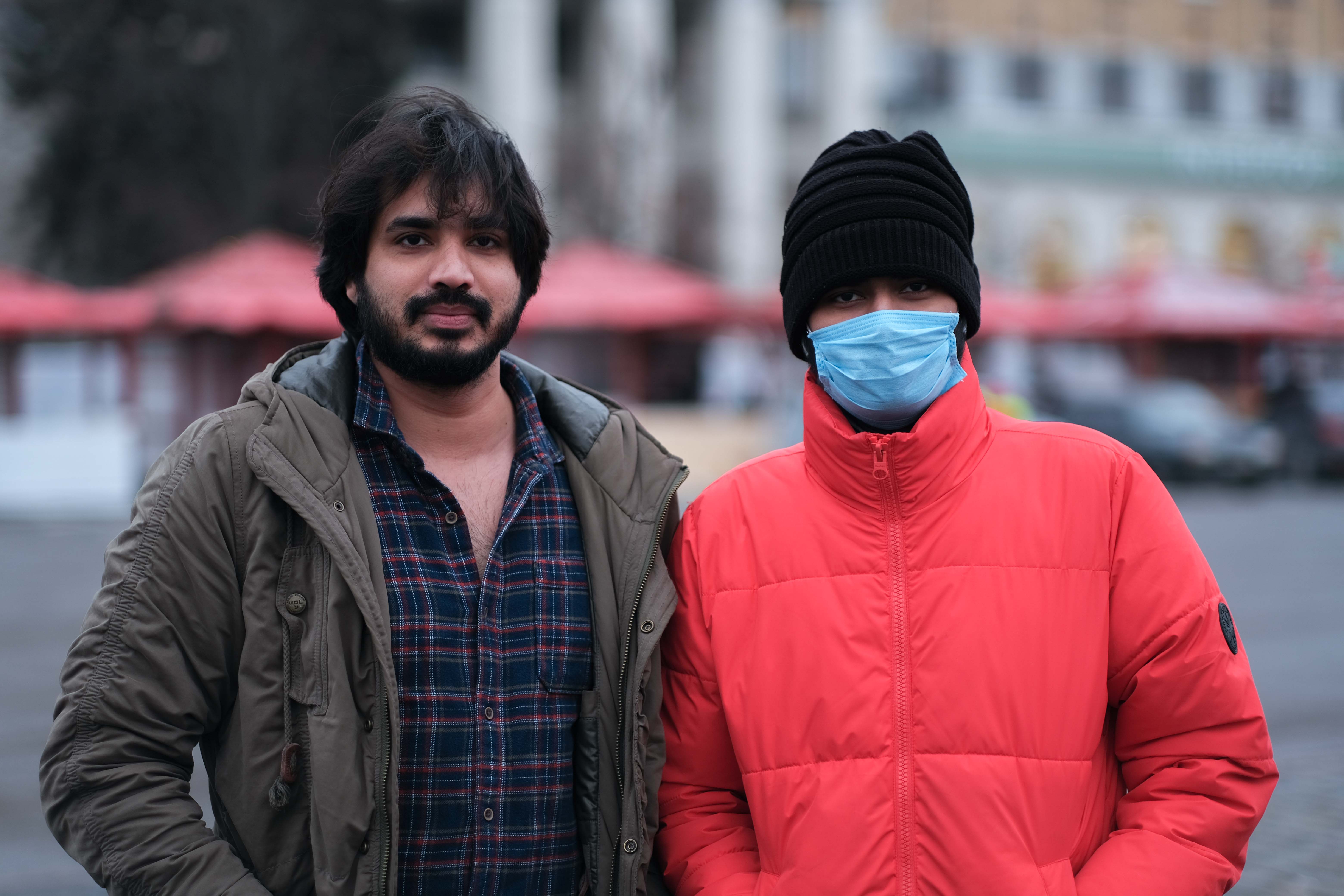 Satyan and Mukul, international students from India living in the Ukrainian city, are aware of the geopolitical tensions but say they are not yet too concerned