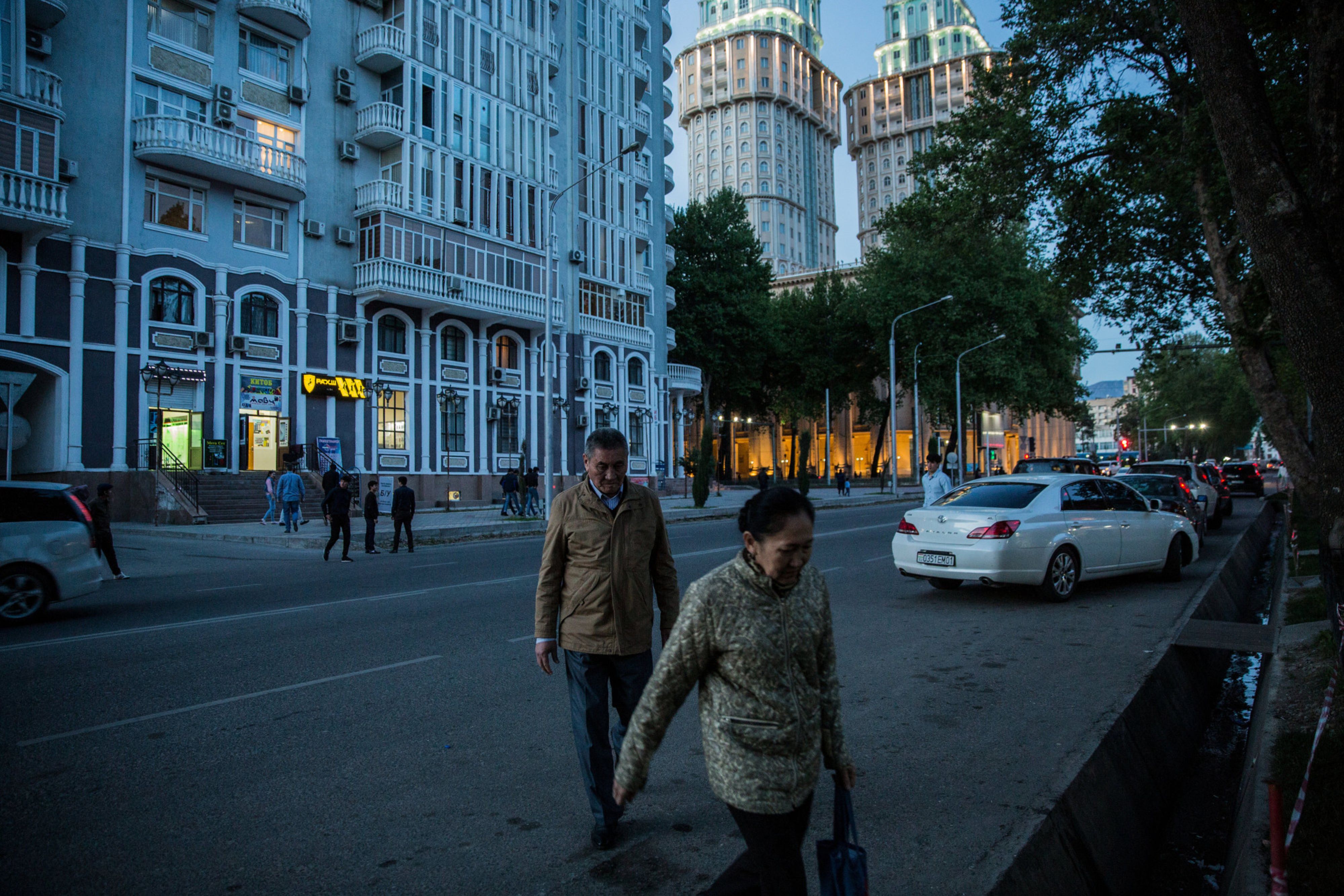 People in capital of Tajikistan