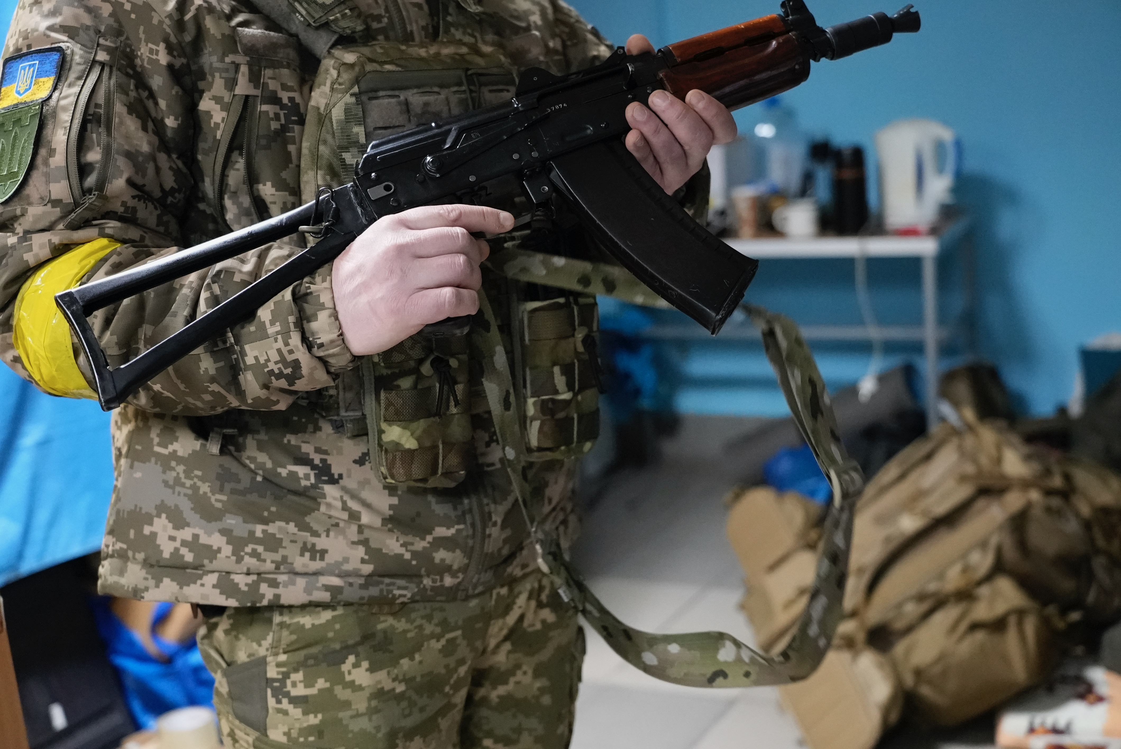 Man holding a gun