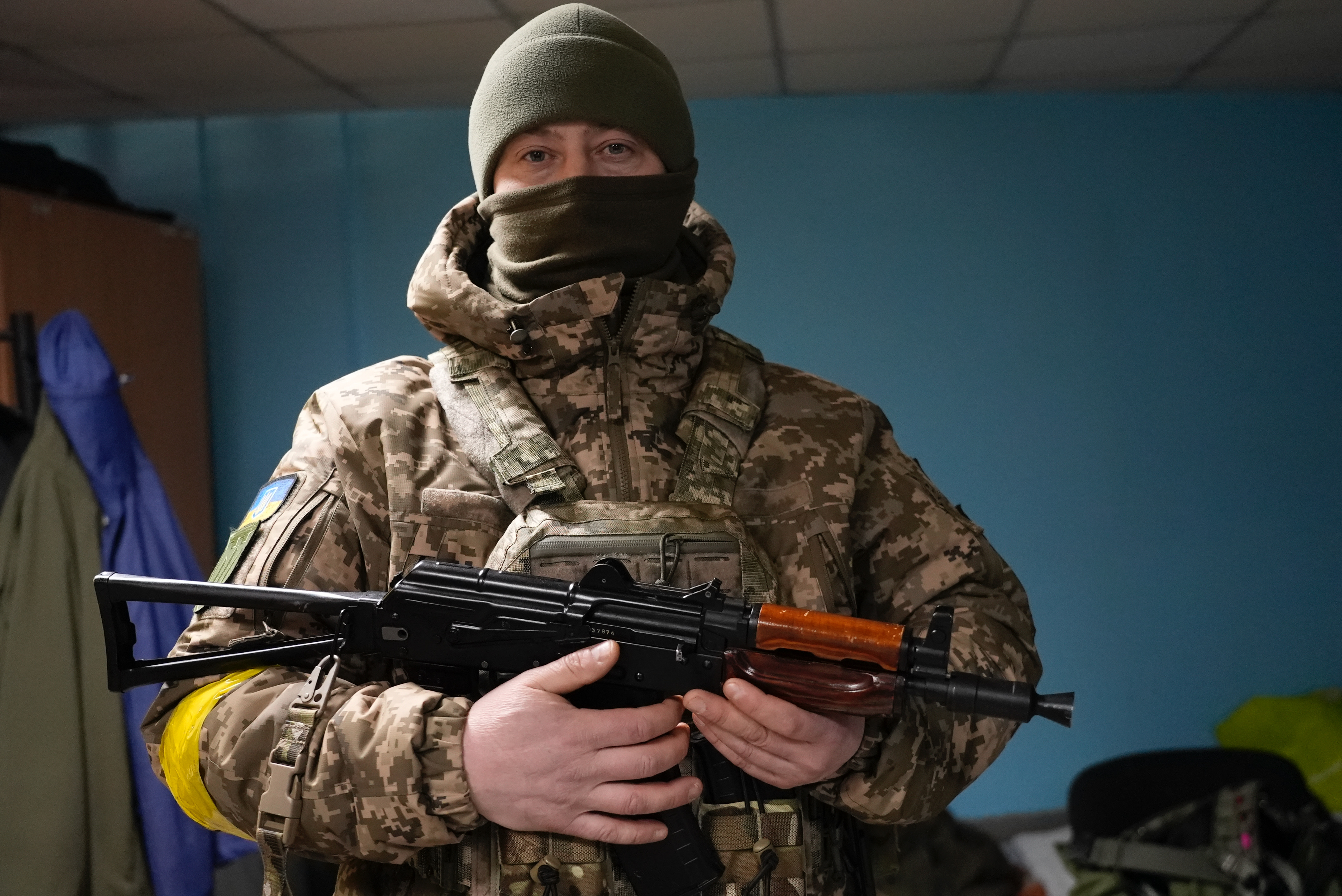 Man holding a gun