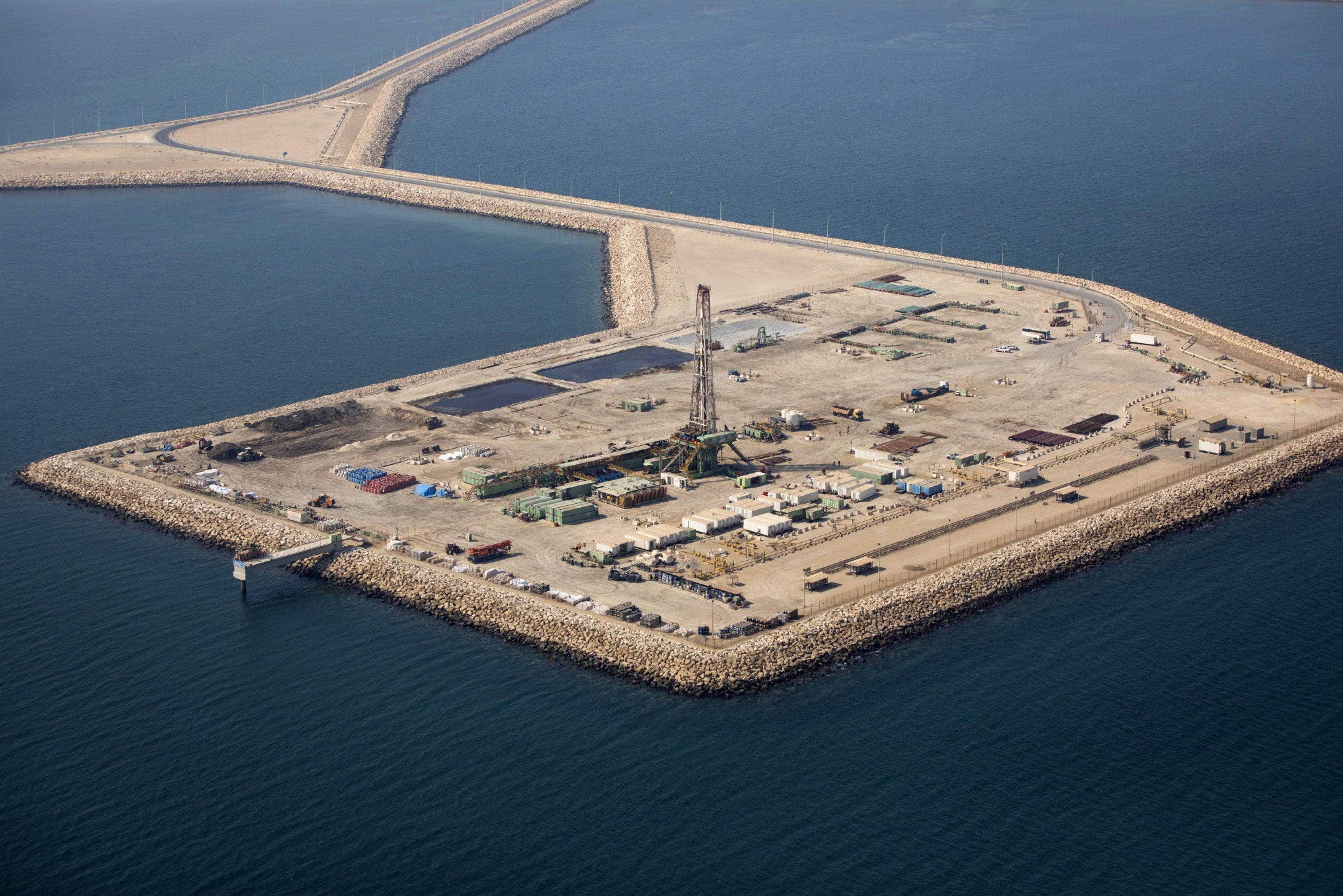 An oil drilling