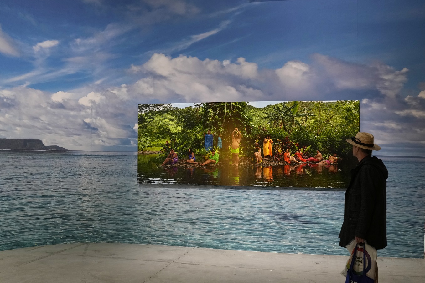 A guest at Italy Venice Biennale