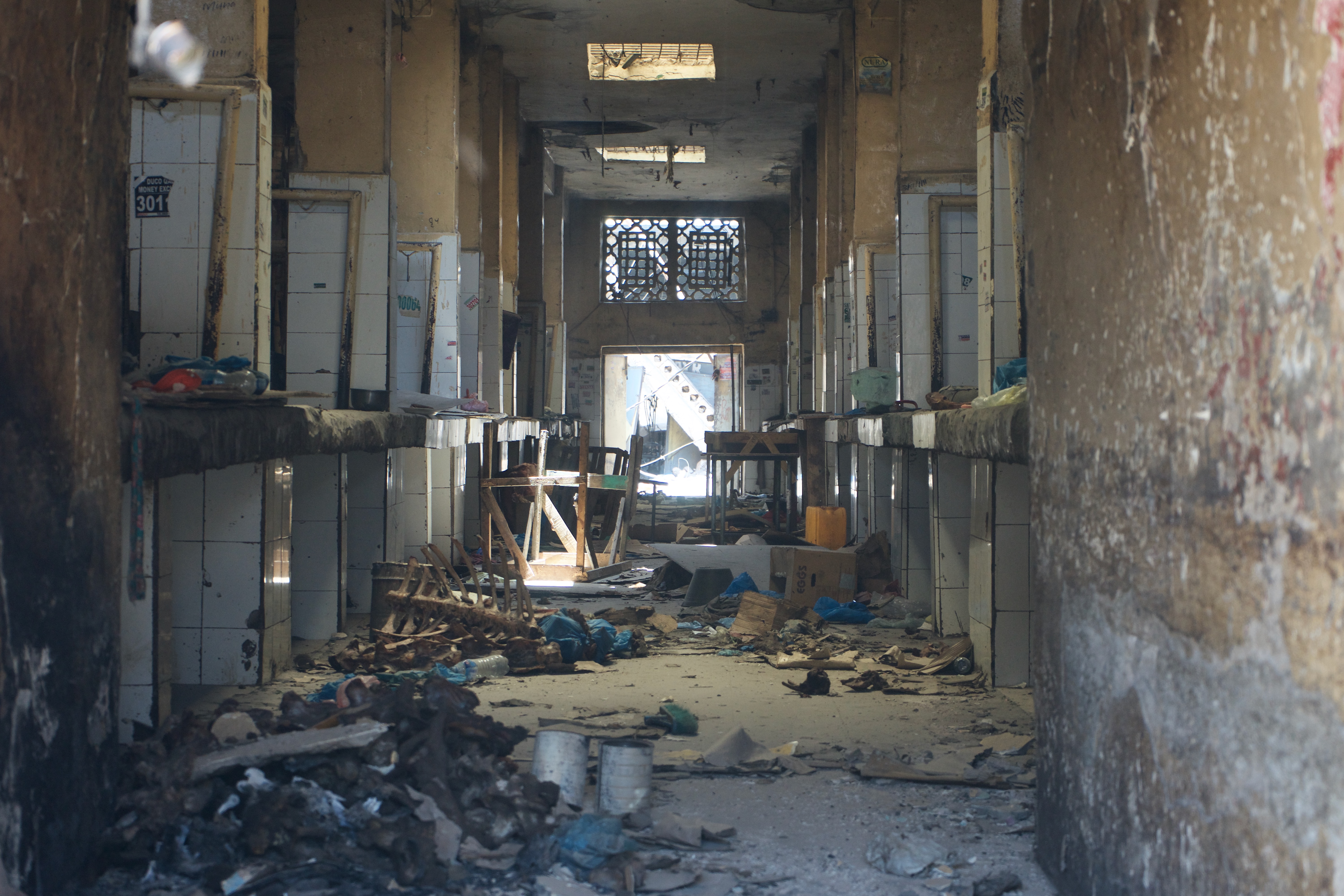 The ruins of the Waheen Market, Somaliland