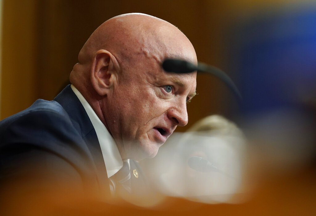 Senator Mark Kelly speaks