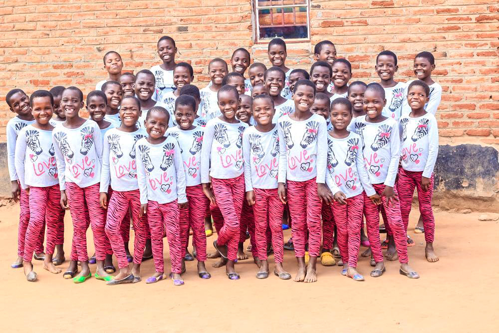 Some of the beneficiaries of Zoe Foundation in a group photo