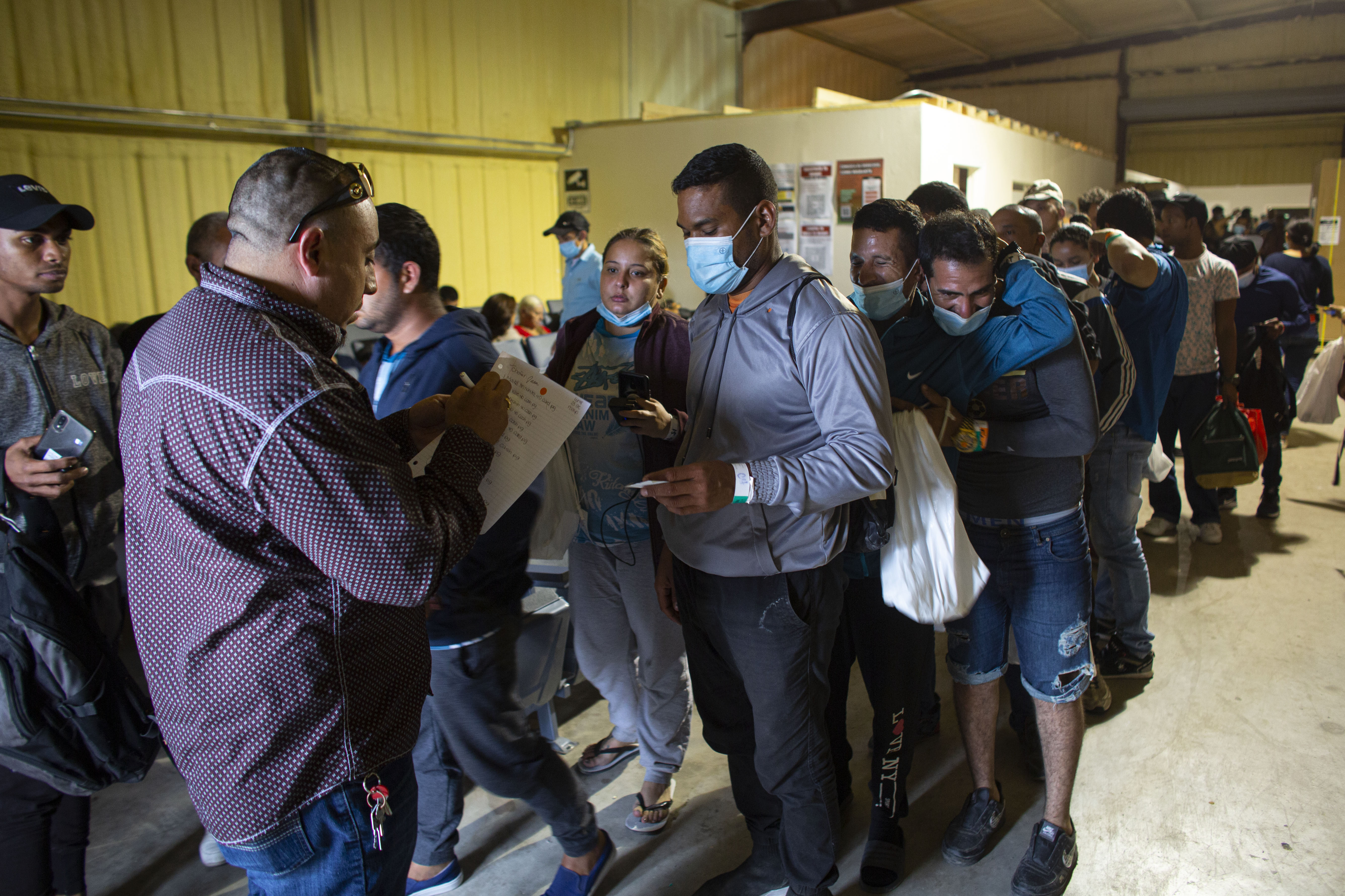 Migrants waiting