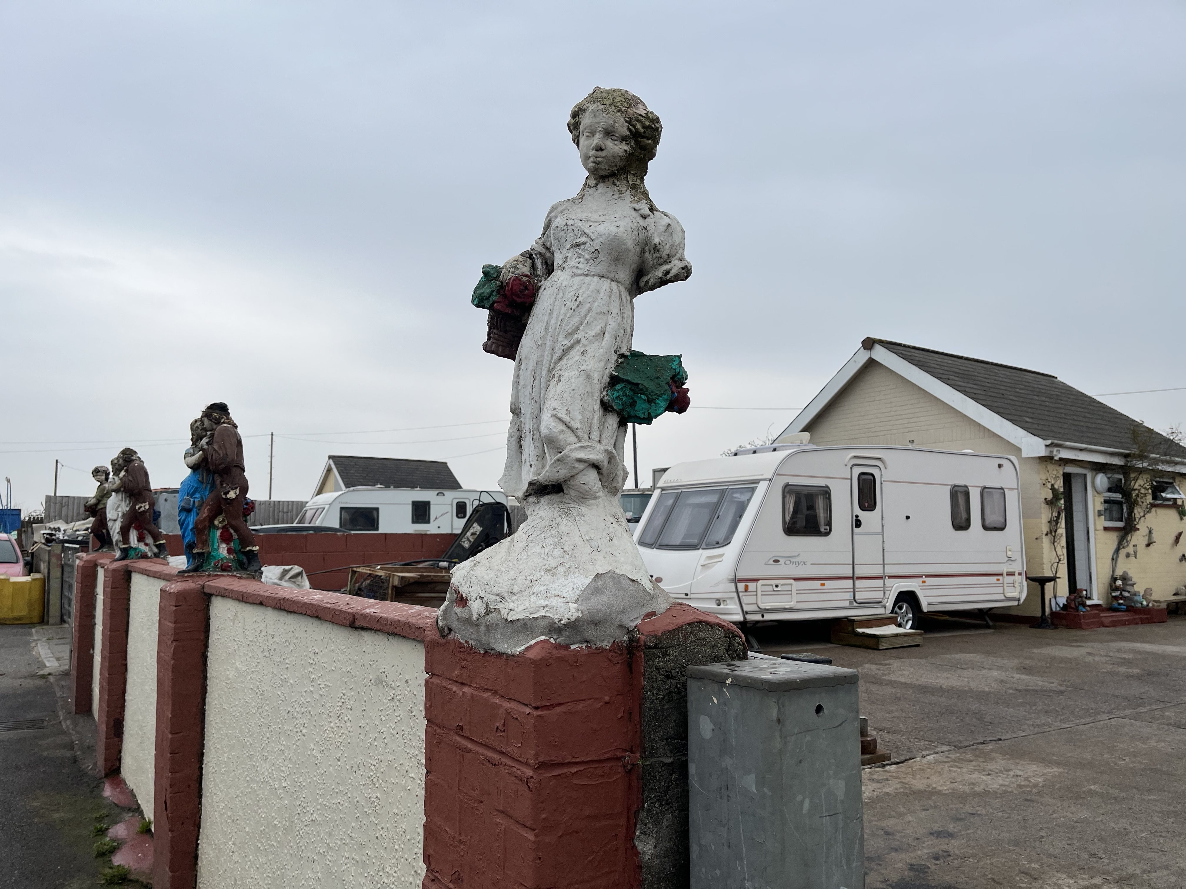 A caravan site in Cardiff, Wales