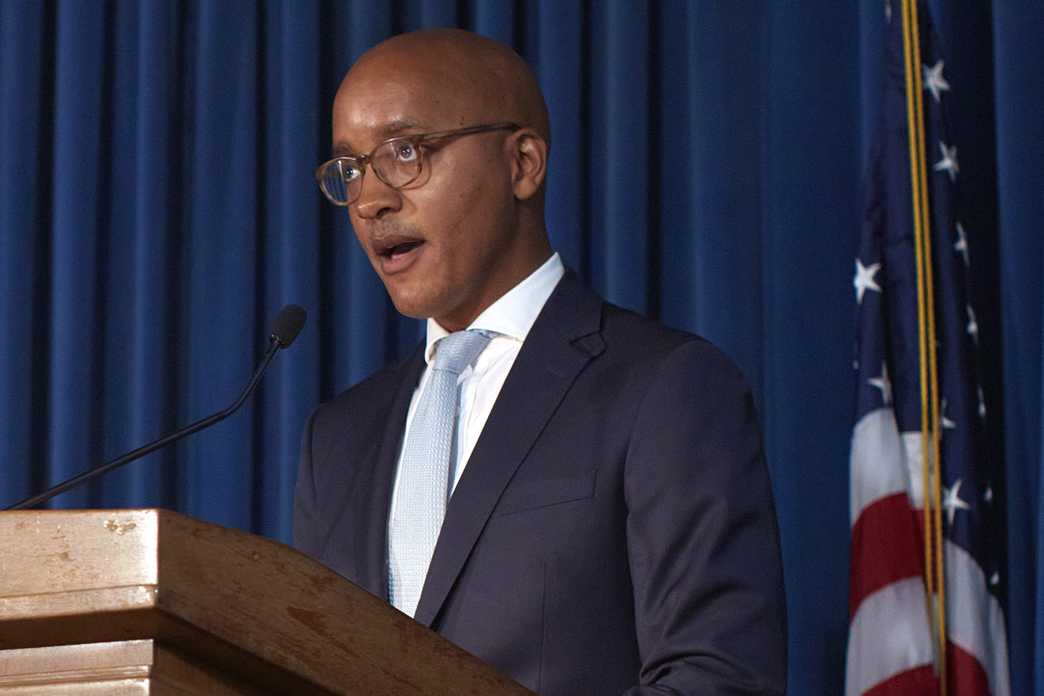 The United States Attorney for the Southern District of New York, Damian Williams, told reporters Monday that insider trading charges are part of efforts to root out financial crimes
