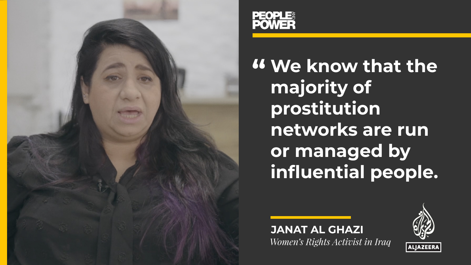 An activist in Iraq