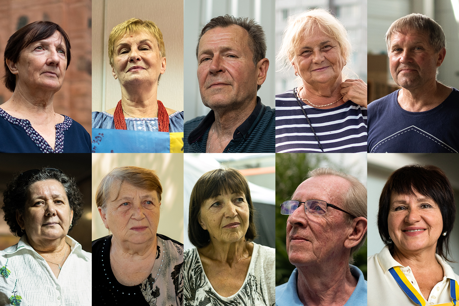Elderly Ukrainians