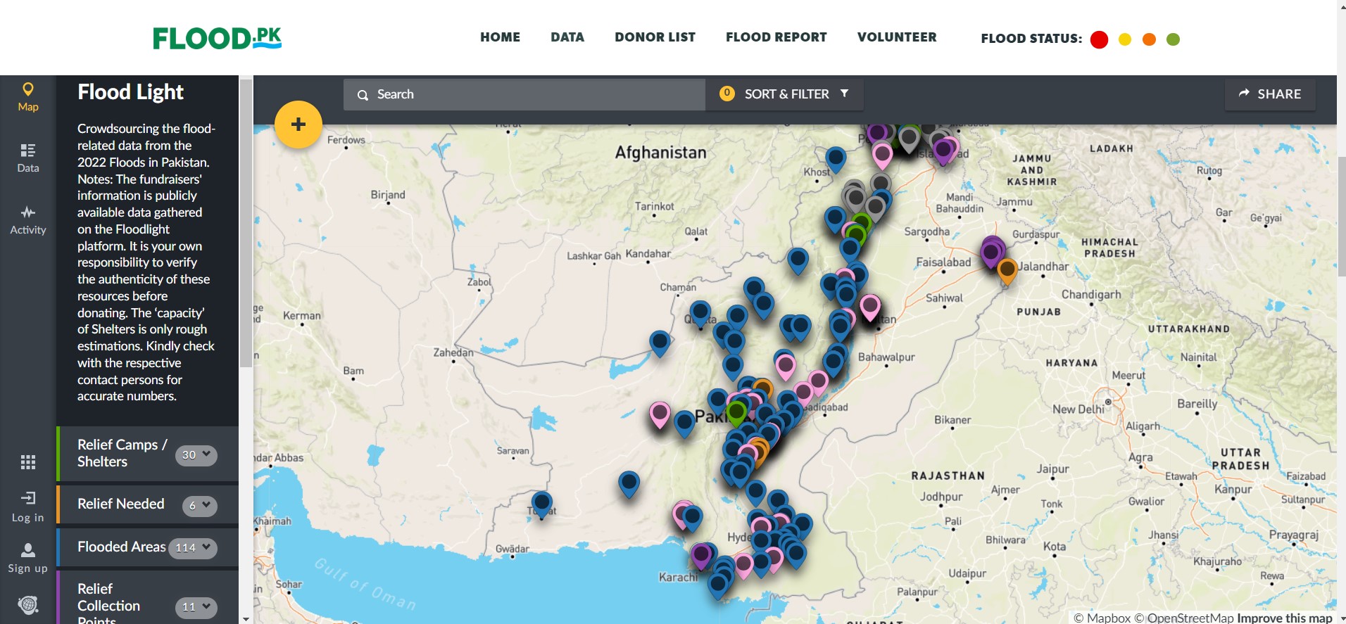 Non-profit Enlight Lab decided to collate data for flood-affected areas across Pakistan [Courtesy of Enlight Lab]