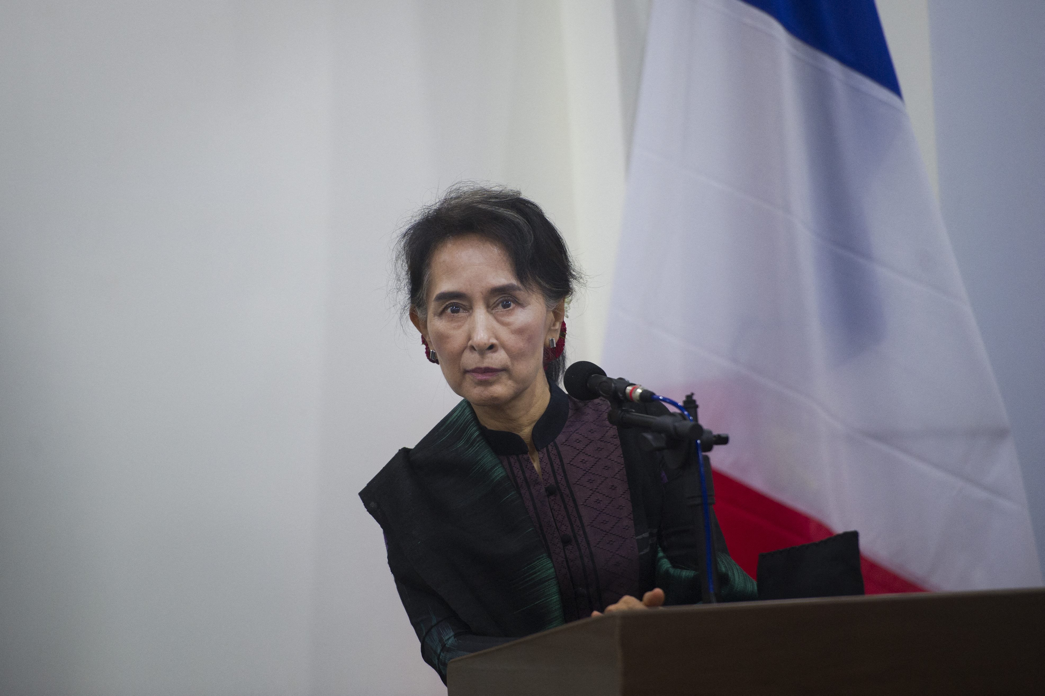Aung San Suu Kyi has been sentenced to 26 years in prison so far and has several other court cases ongoing against her [File: Ye Aung Thu/AFP]