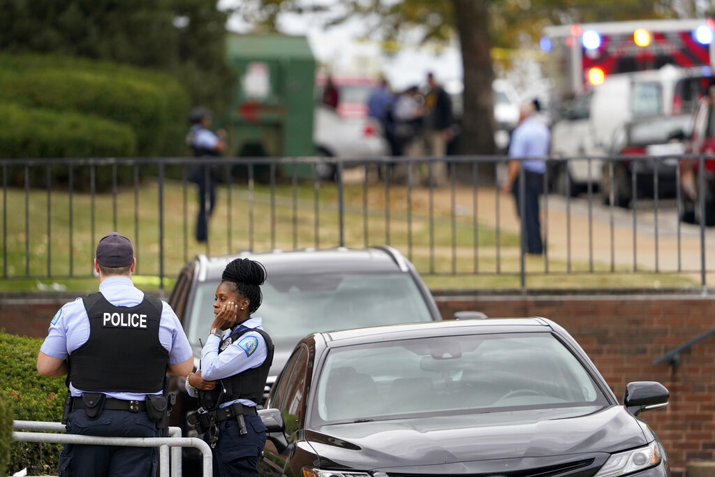 Law enforcement investigates the crime scene in Missouri