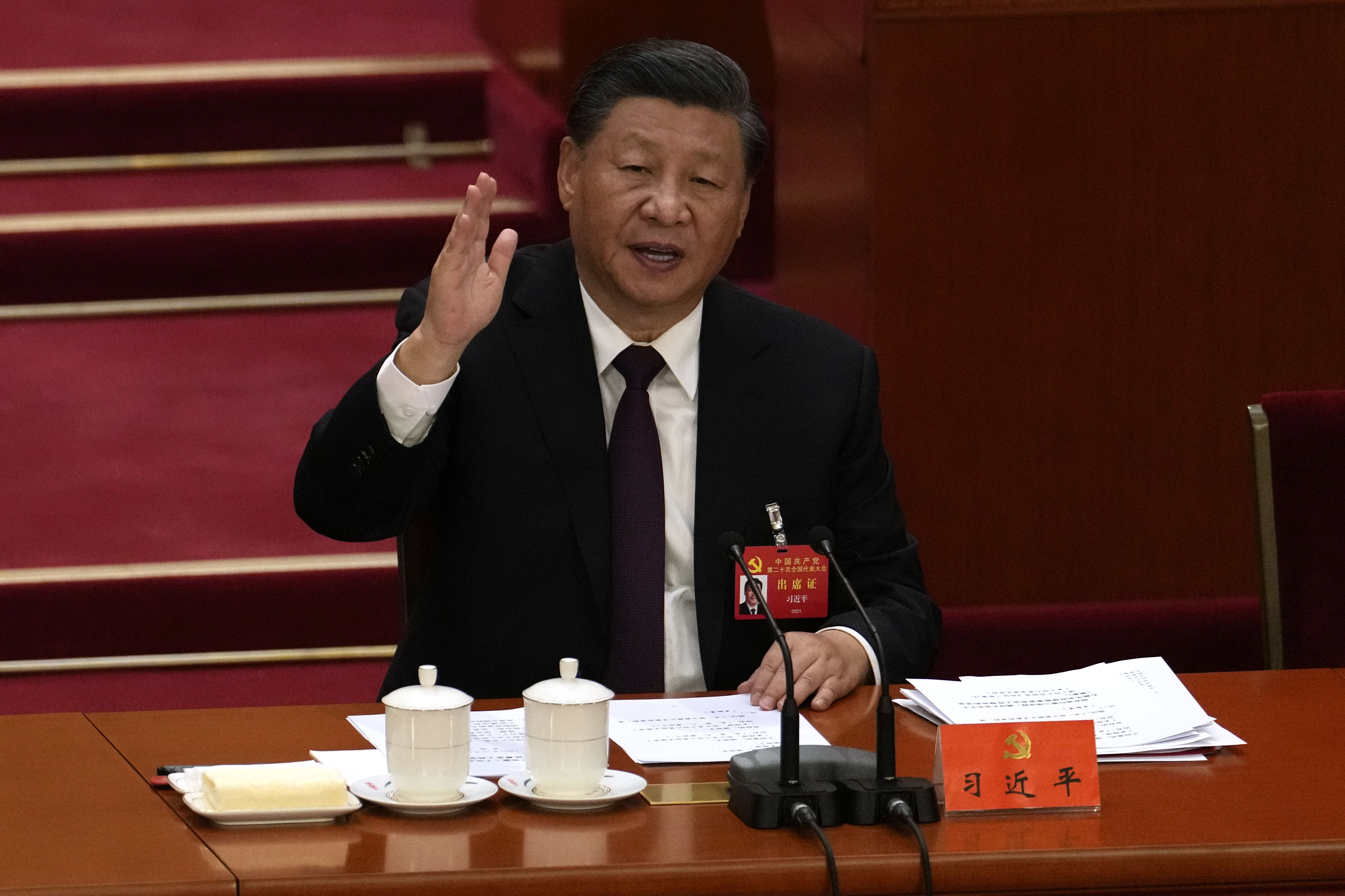 A photo of the Chinese President Xi Jinping.