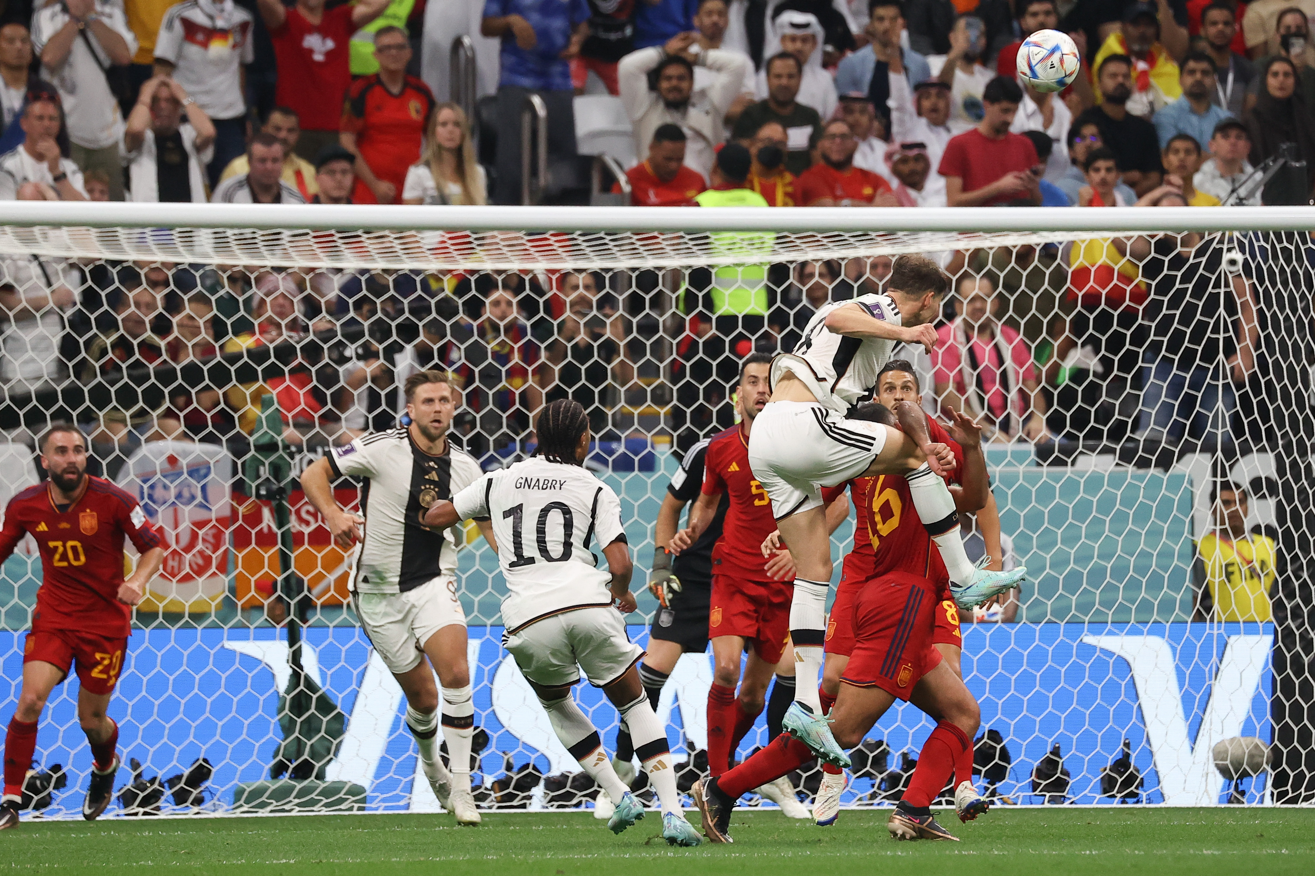 Germany worked hard to get back into the match in the second half