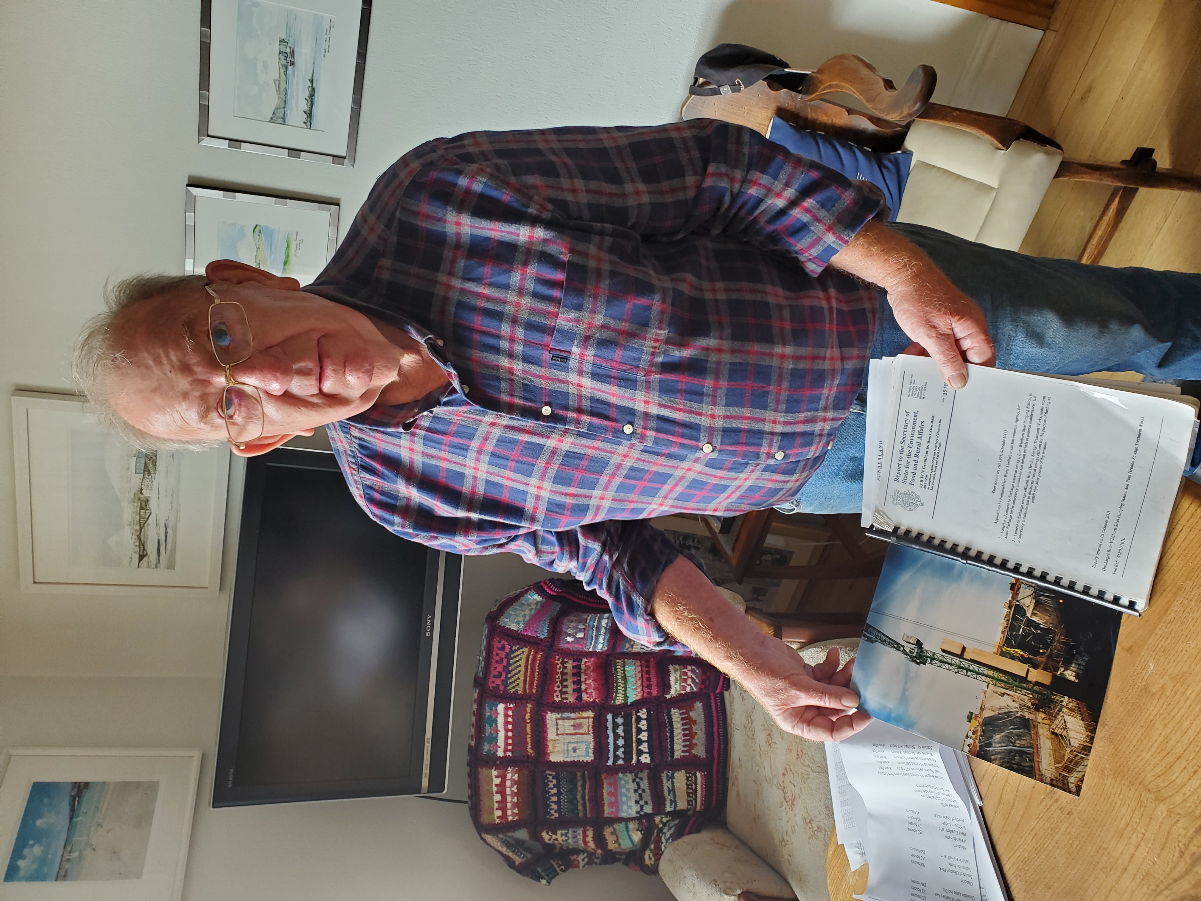 Veteran anti-pollution campaigner Bob Latimer says NWL are ‘laughing all the way to the bank’ [Courtesy of Stuart Heaver]