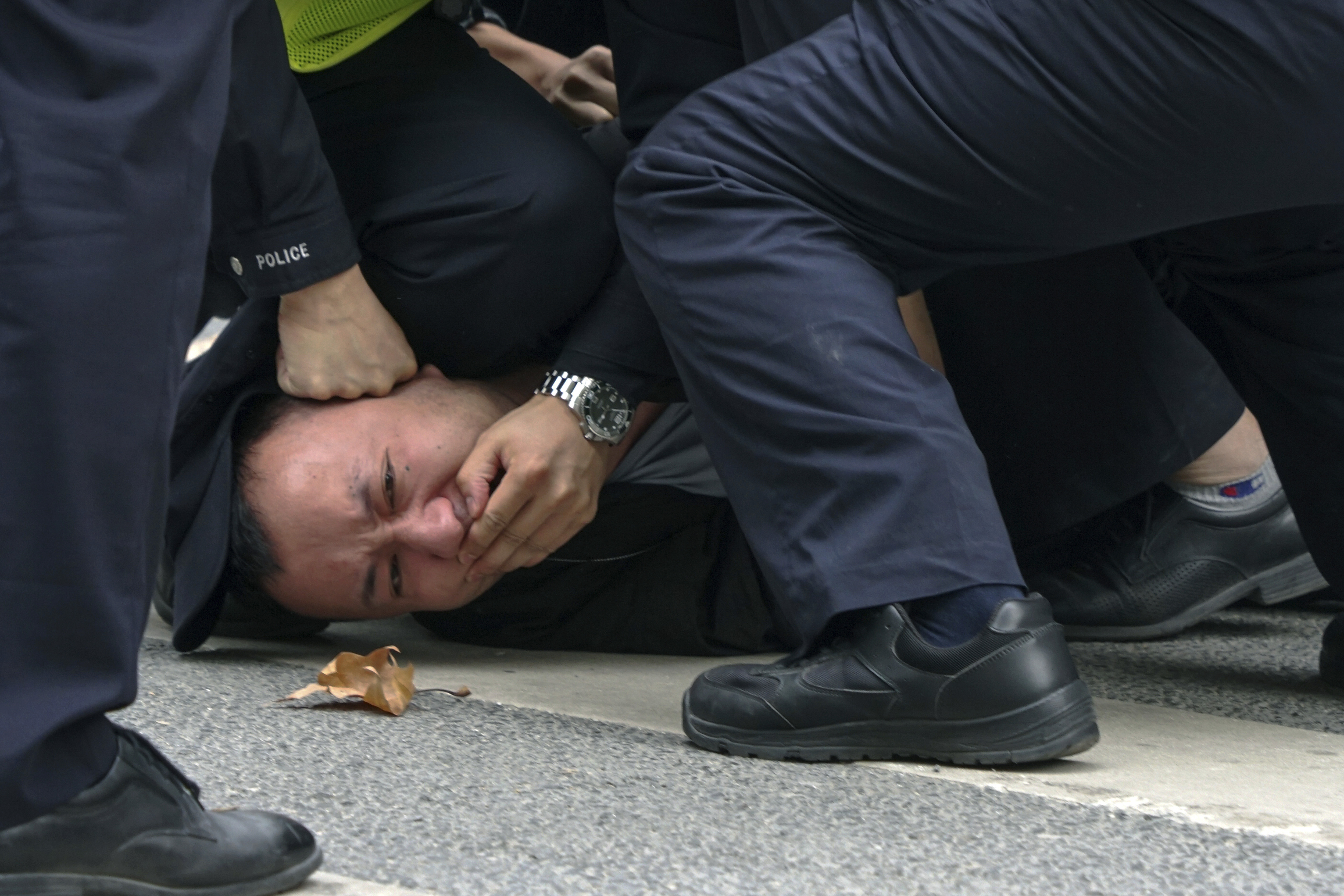 Chinese protestor COVID