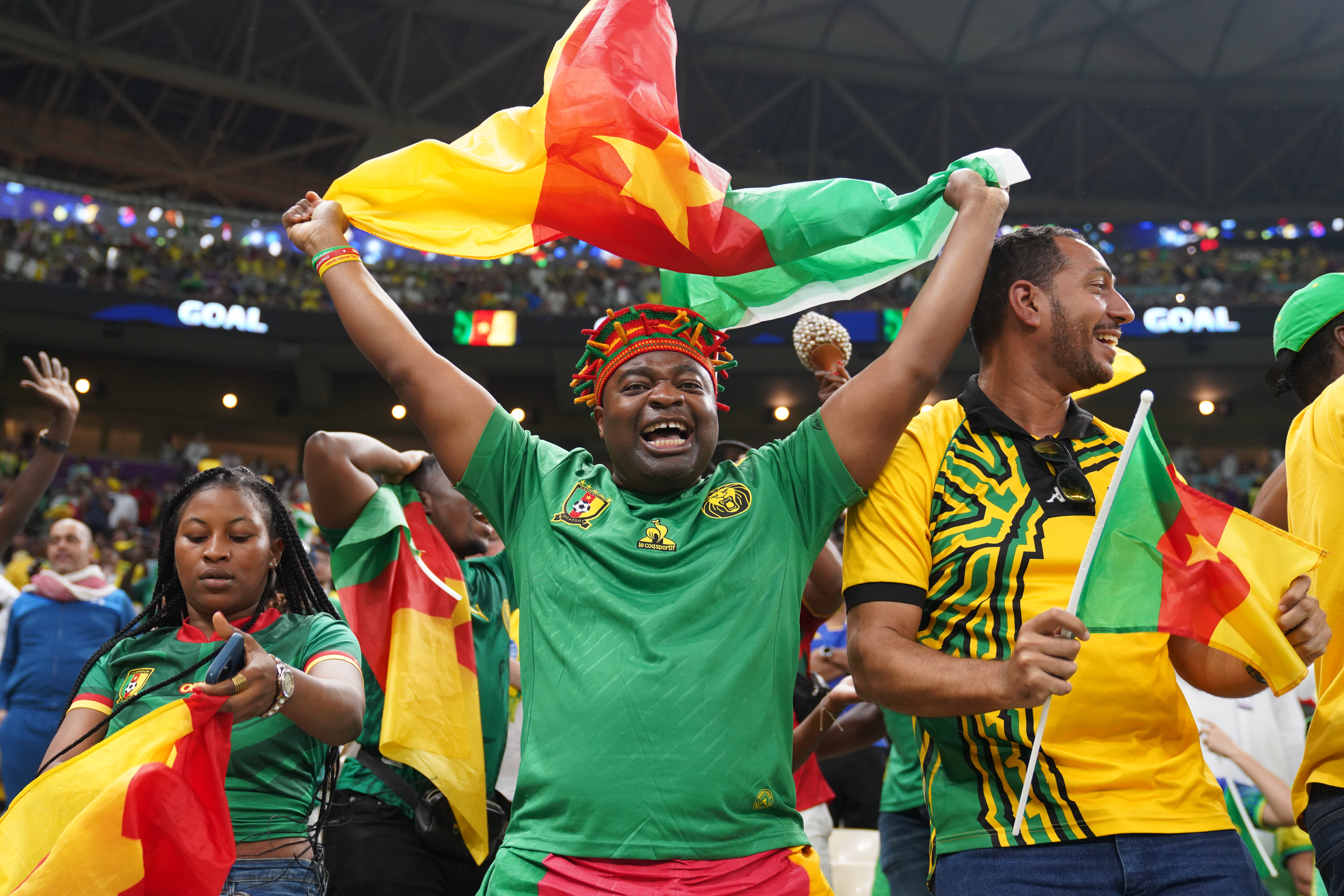 Fans celebrating