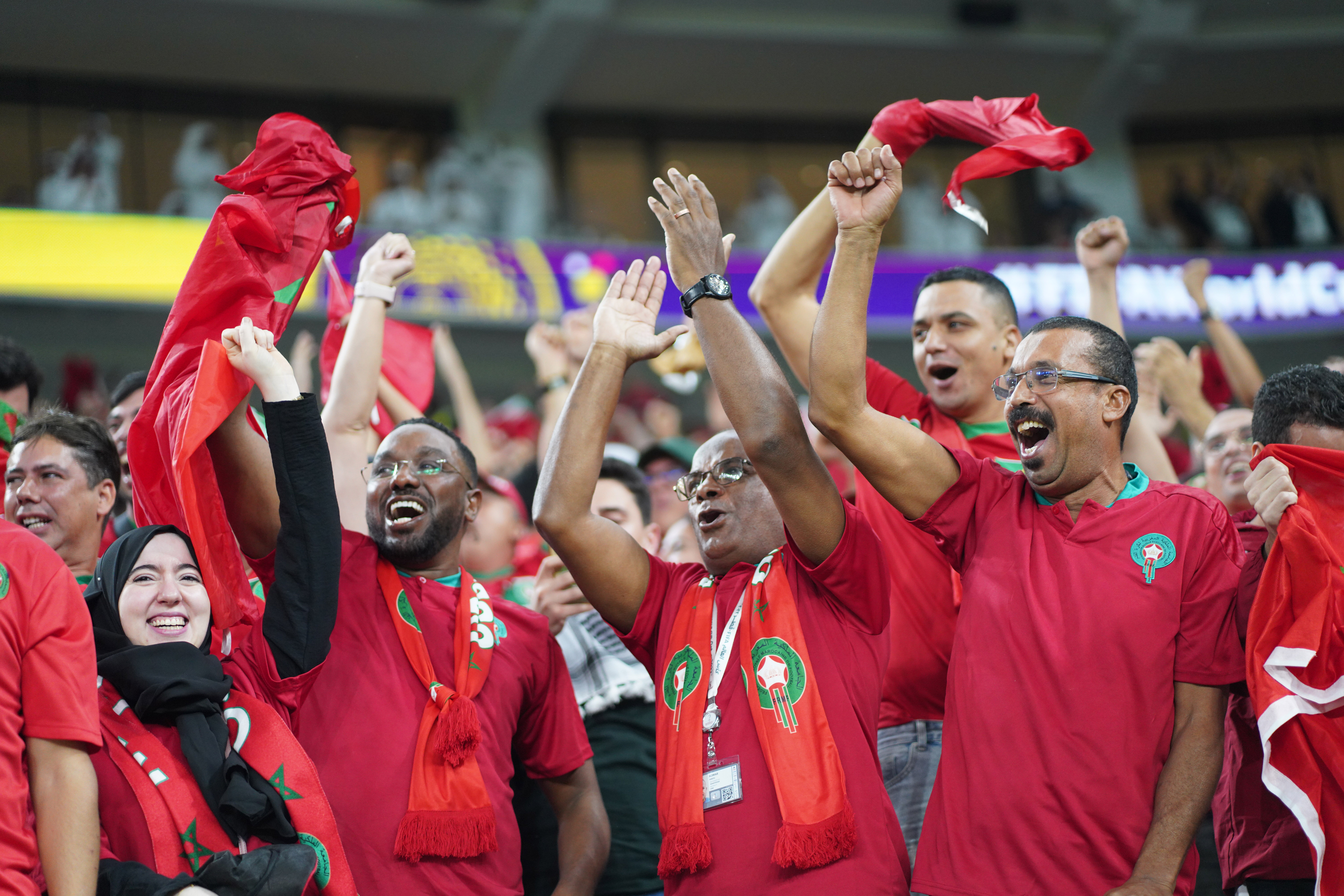 The fans in Qatar have been loud and vocal in their support for Morocco