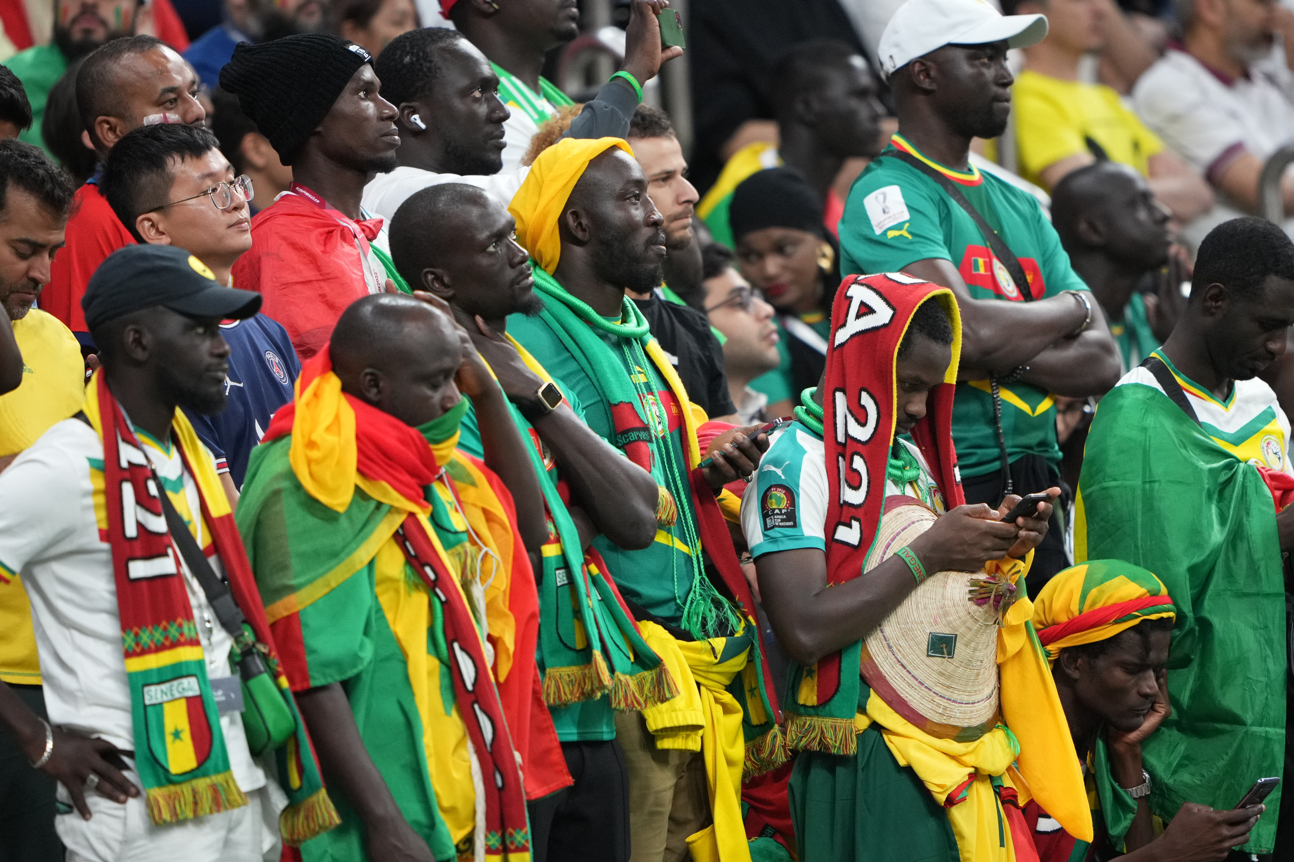 Senegal fans were saddened by the result