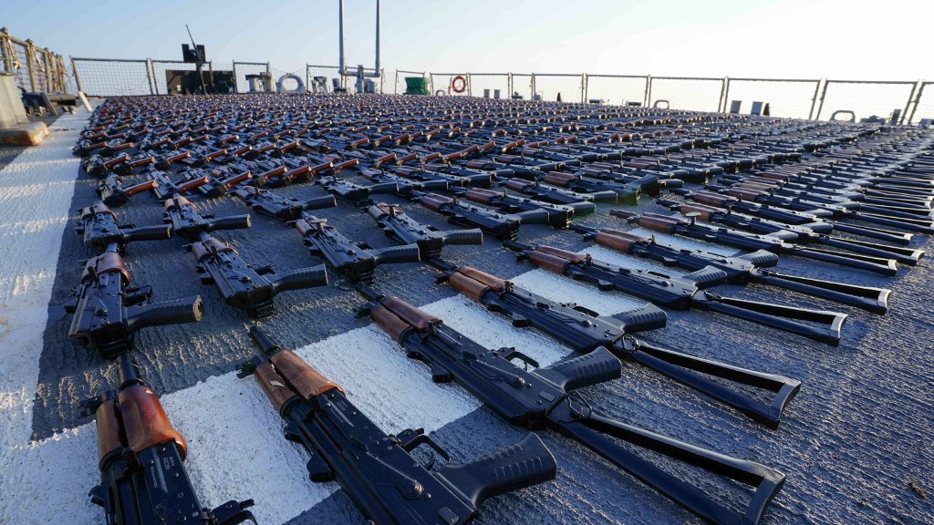 Weapons seized by US navy