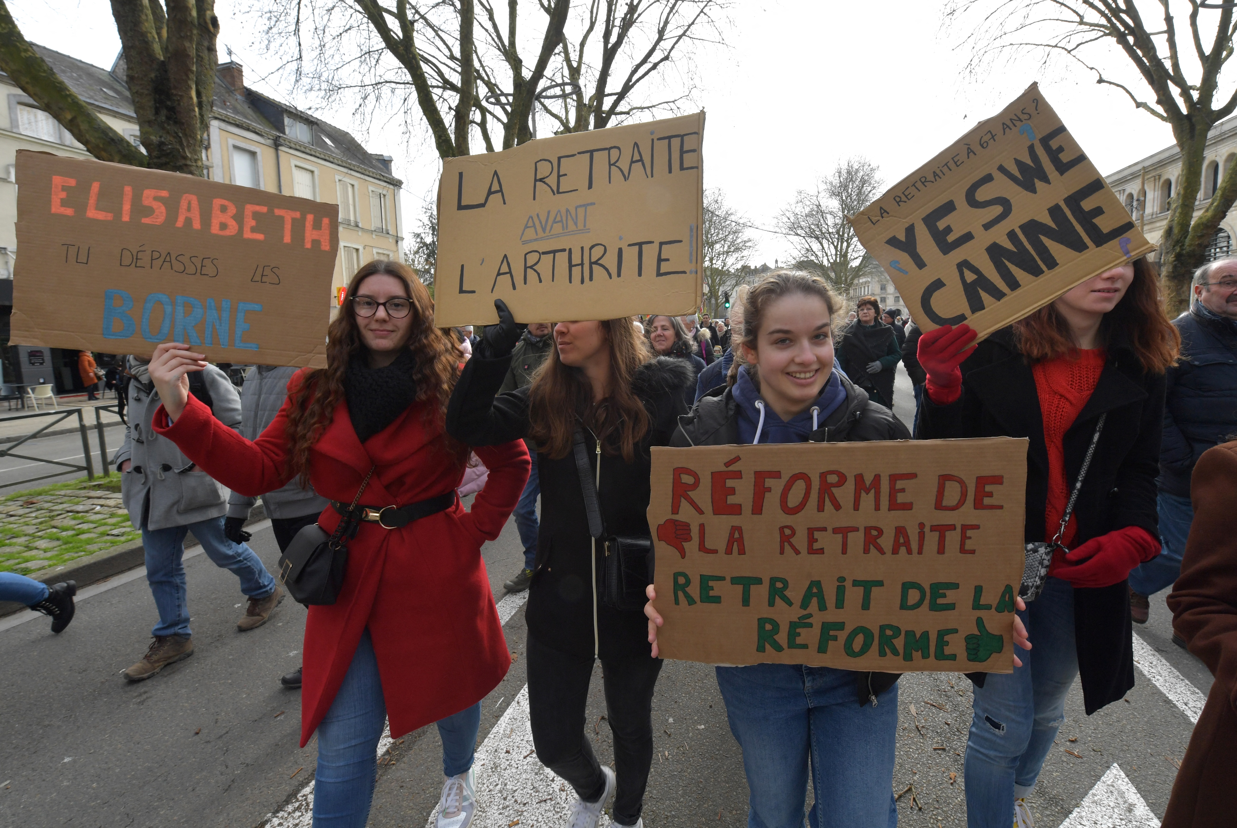 Protests hit France in round 2 of pension battle