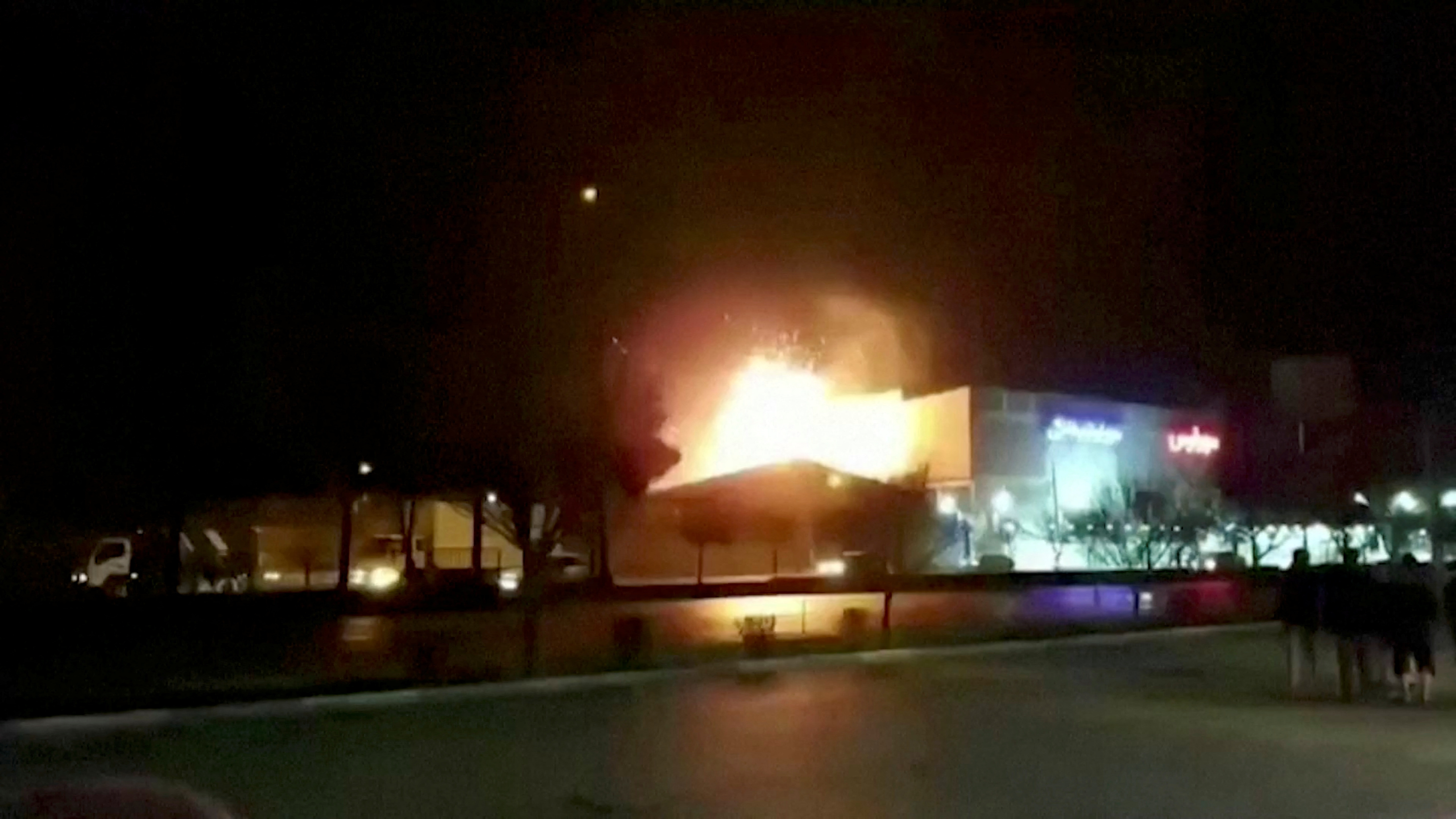 footage said to show moment of explosion at military industry factory in Isfahan