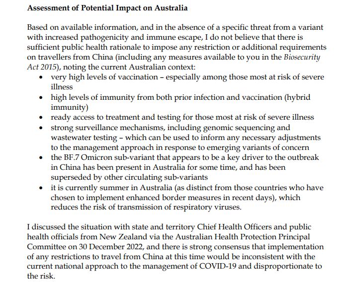 Australia letter