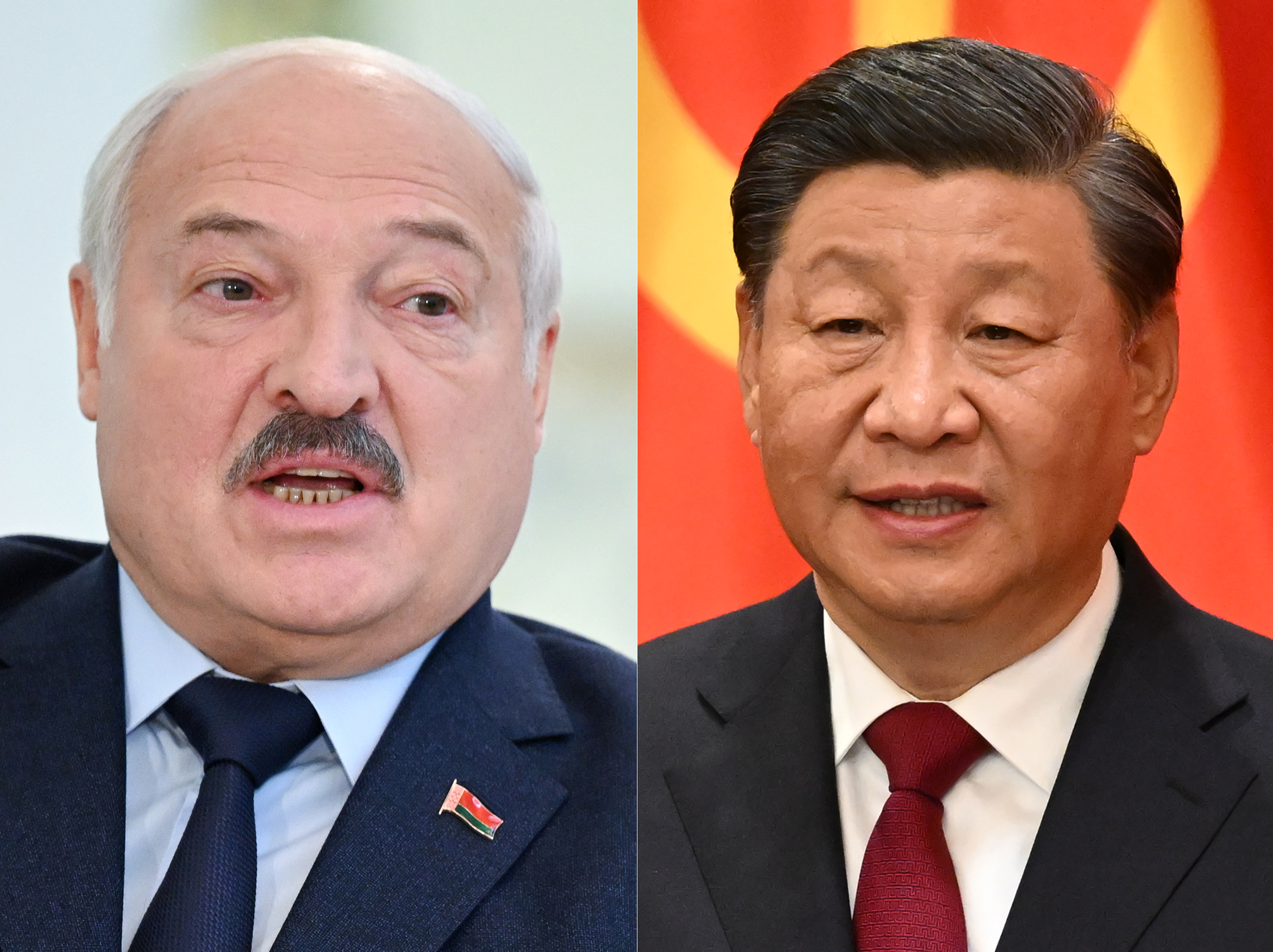 Belarusian President Alexander Lukashenko and China's President Xi Jinping