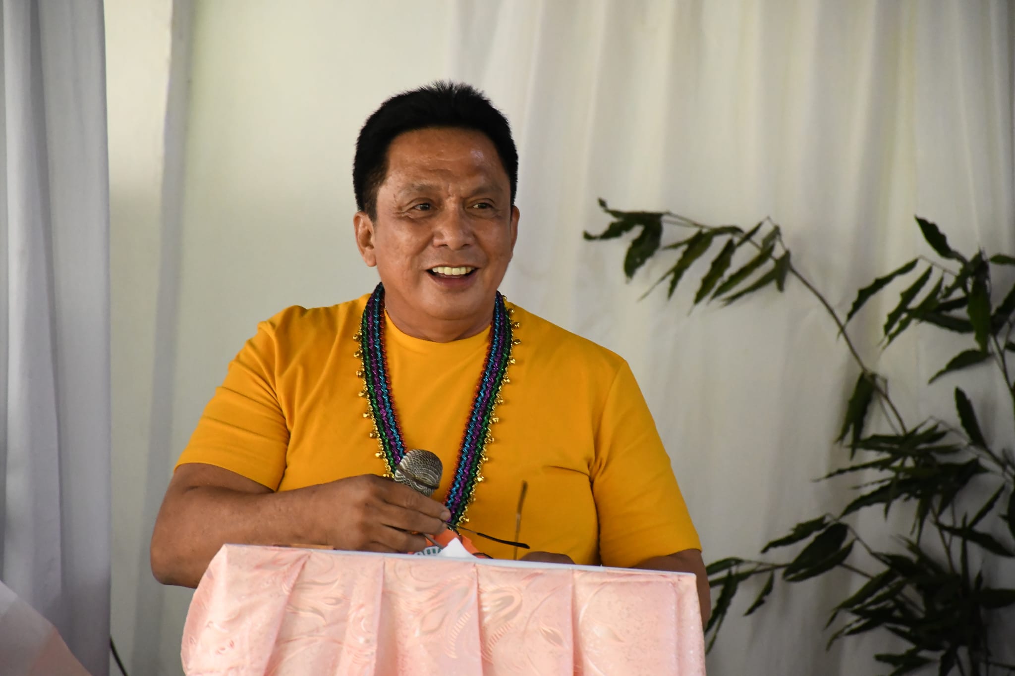 Governor Roel Ragay Degamo speaking
