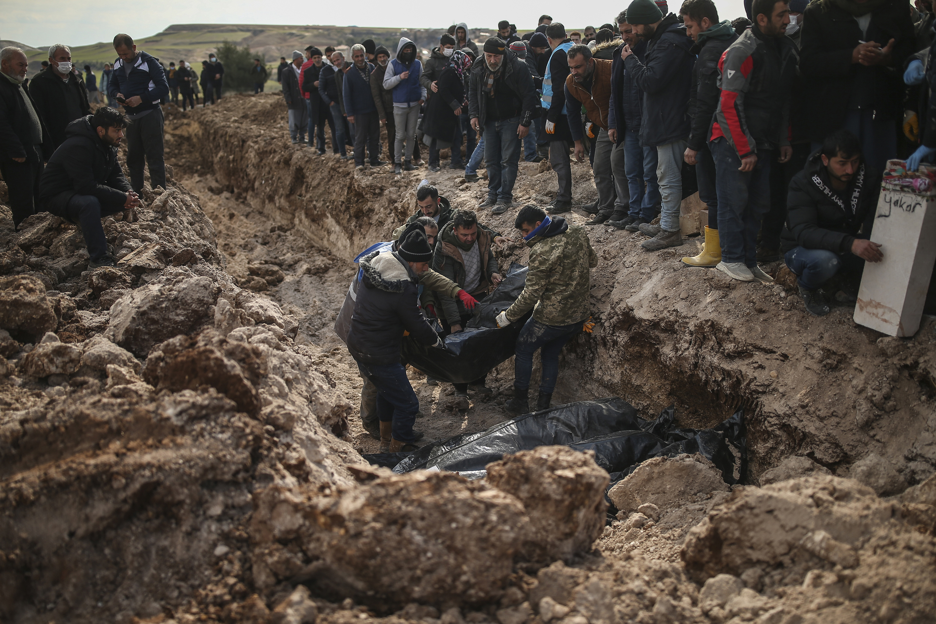 People bury their loved ones, victims of Monday earthquake, in Adiyaman