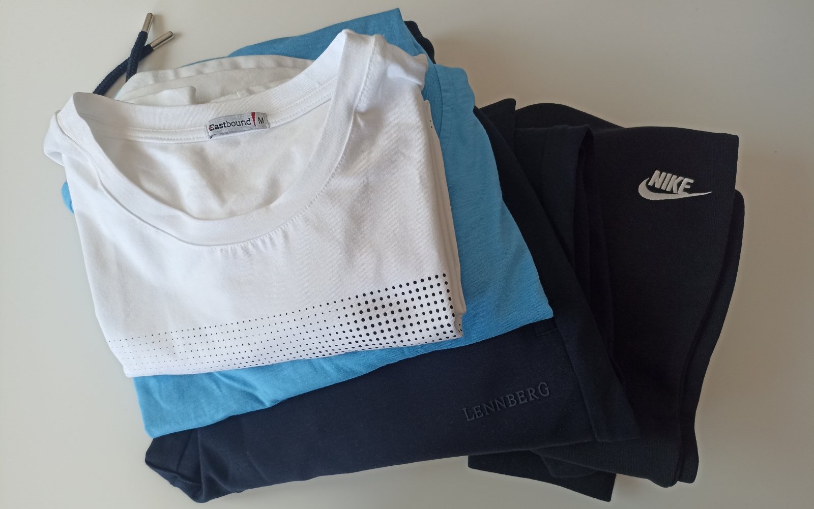A pile of t-shirts
