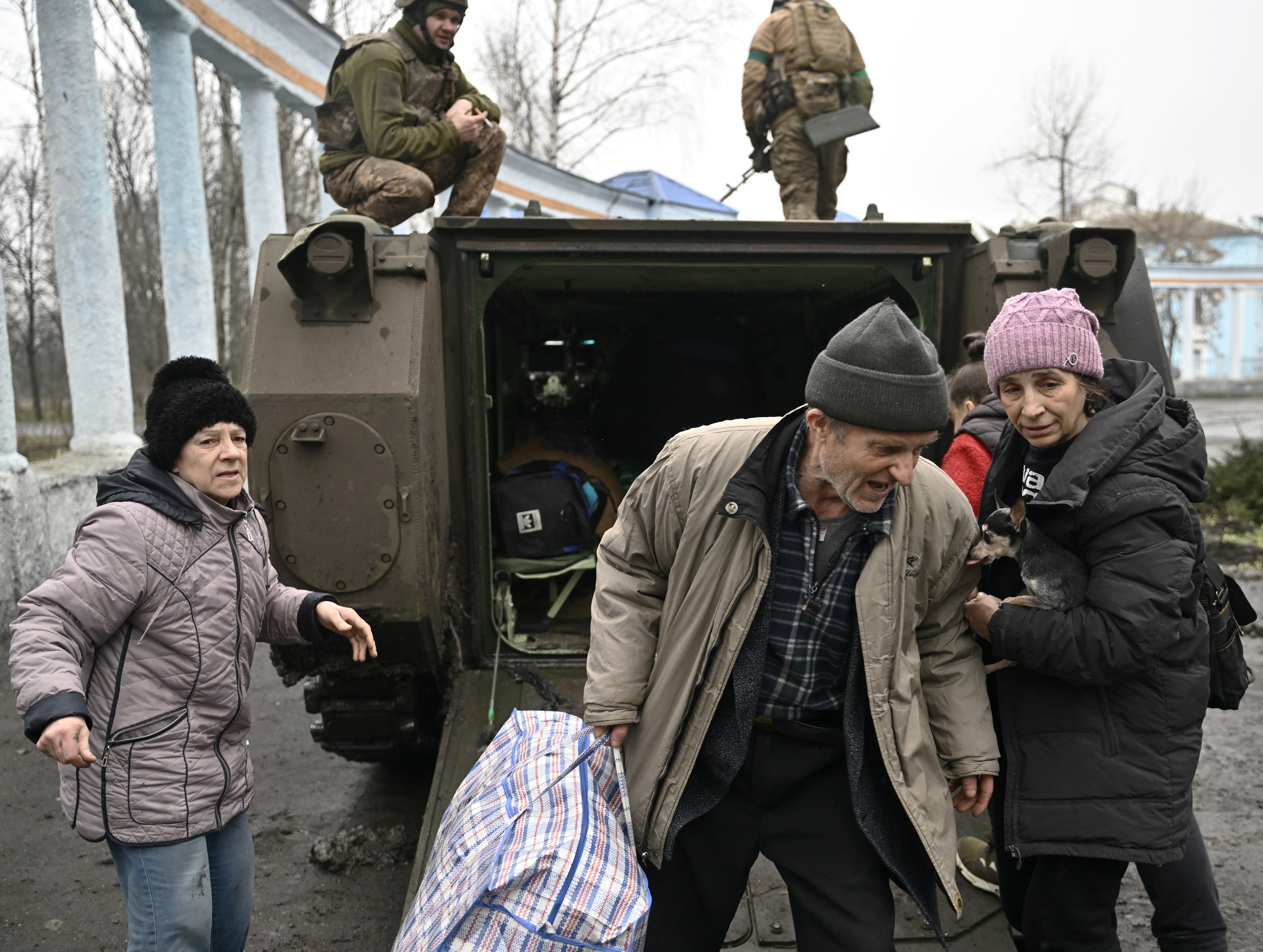 Group of civilians.