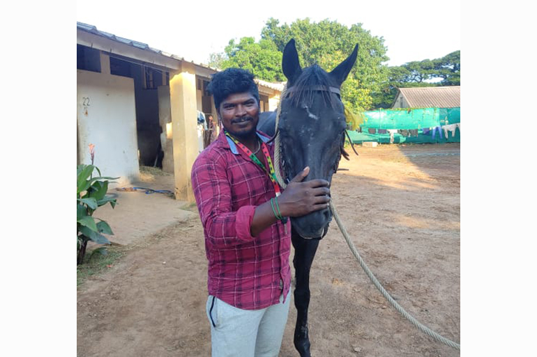 As a side job, Deepan offers horse-riding tours to tourists [Courtesy of Deepan]