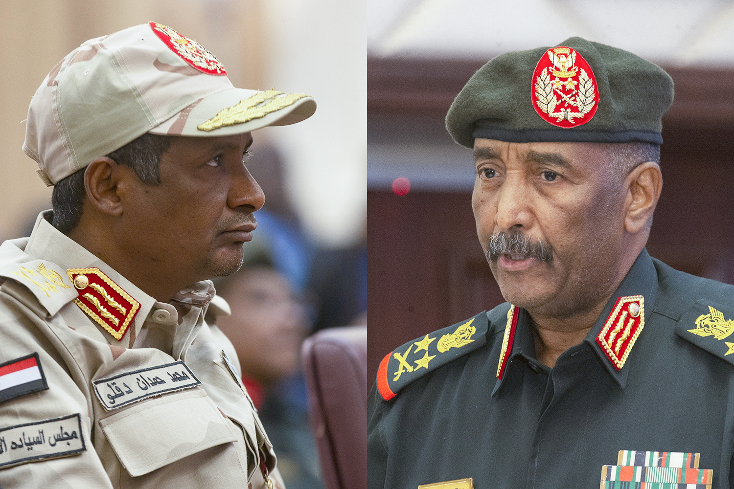 Mohamed Hamdan Dagalo and Abdel Fattah al-Burhan