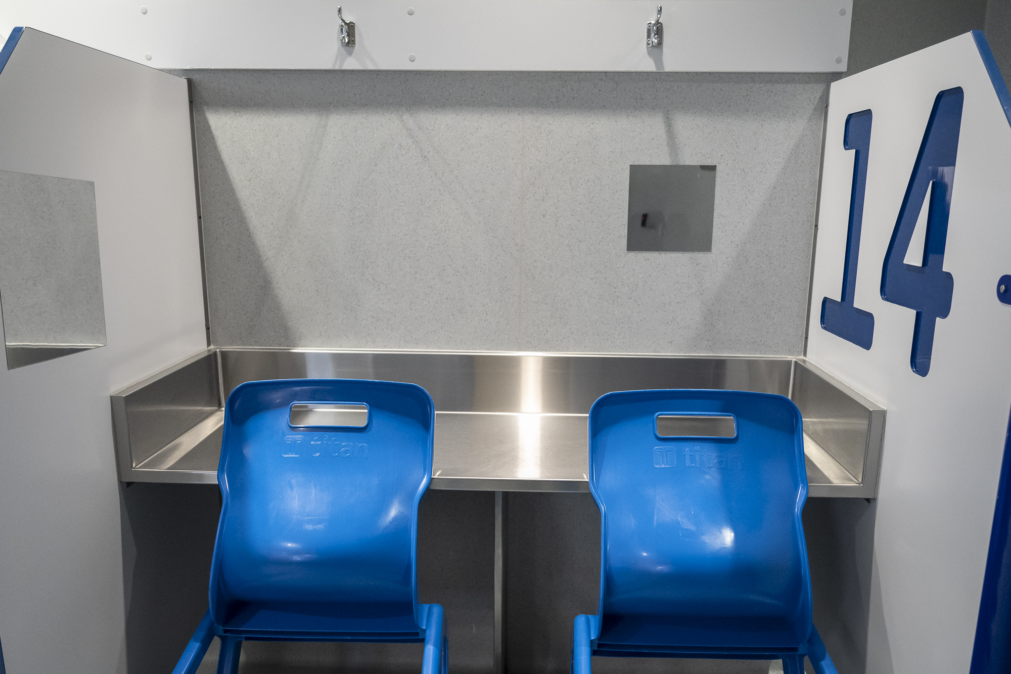 An individual cubicle where drug users can self-administer drugs with medical supervision on hand. An estimated 63 lives have been saved by the MSIR centre