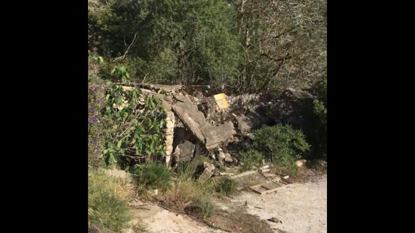 Giries has been back to visit the ruins of her childhood home in Ayn Karim [Courtesy of Leila Giries]