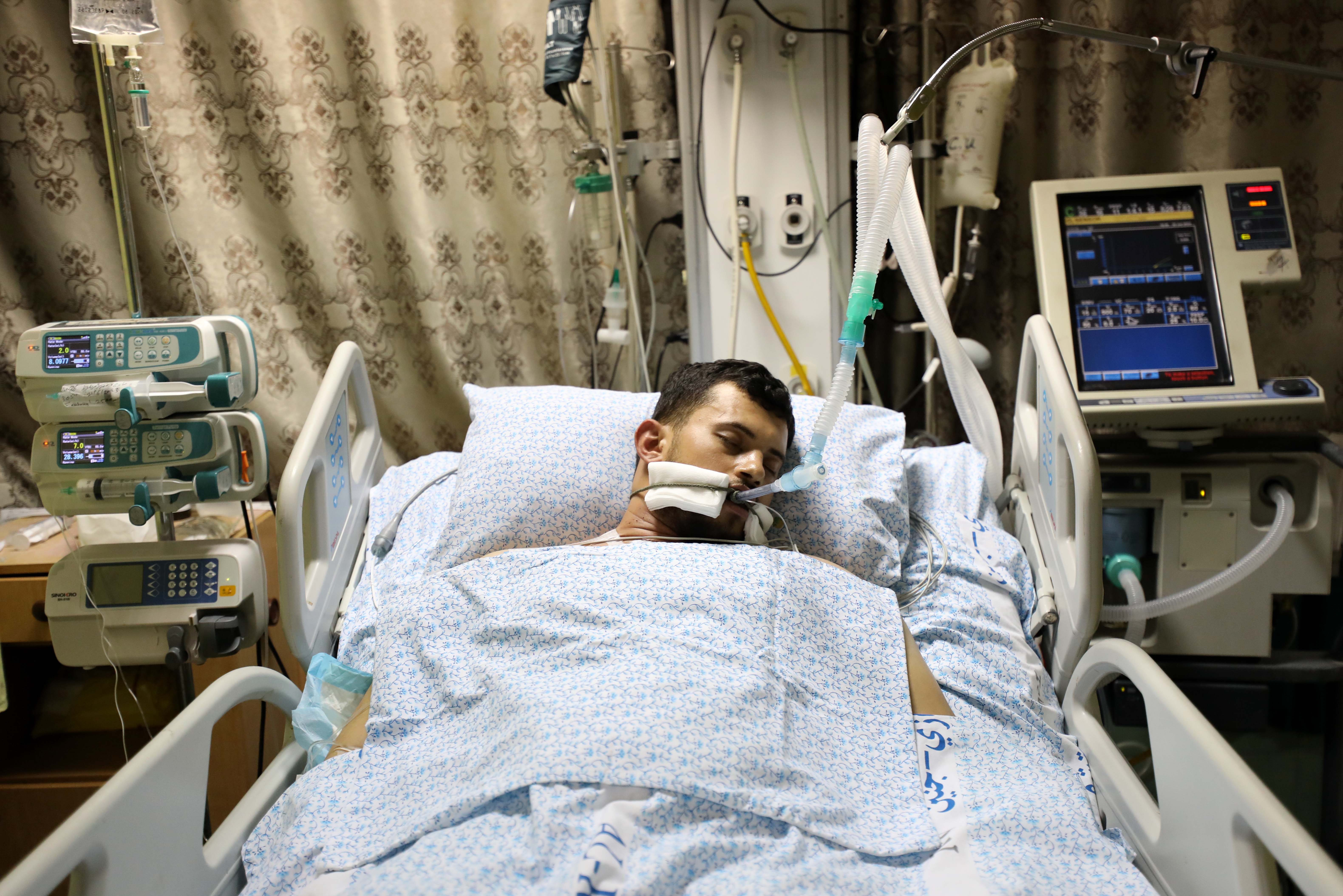 A man in ICU