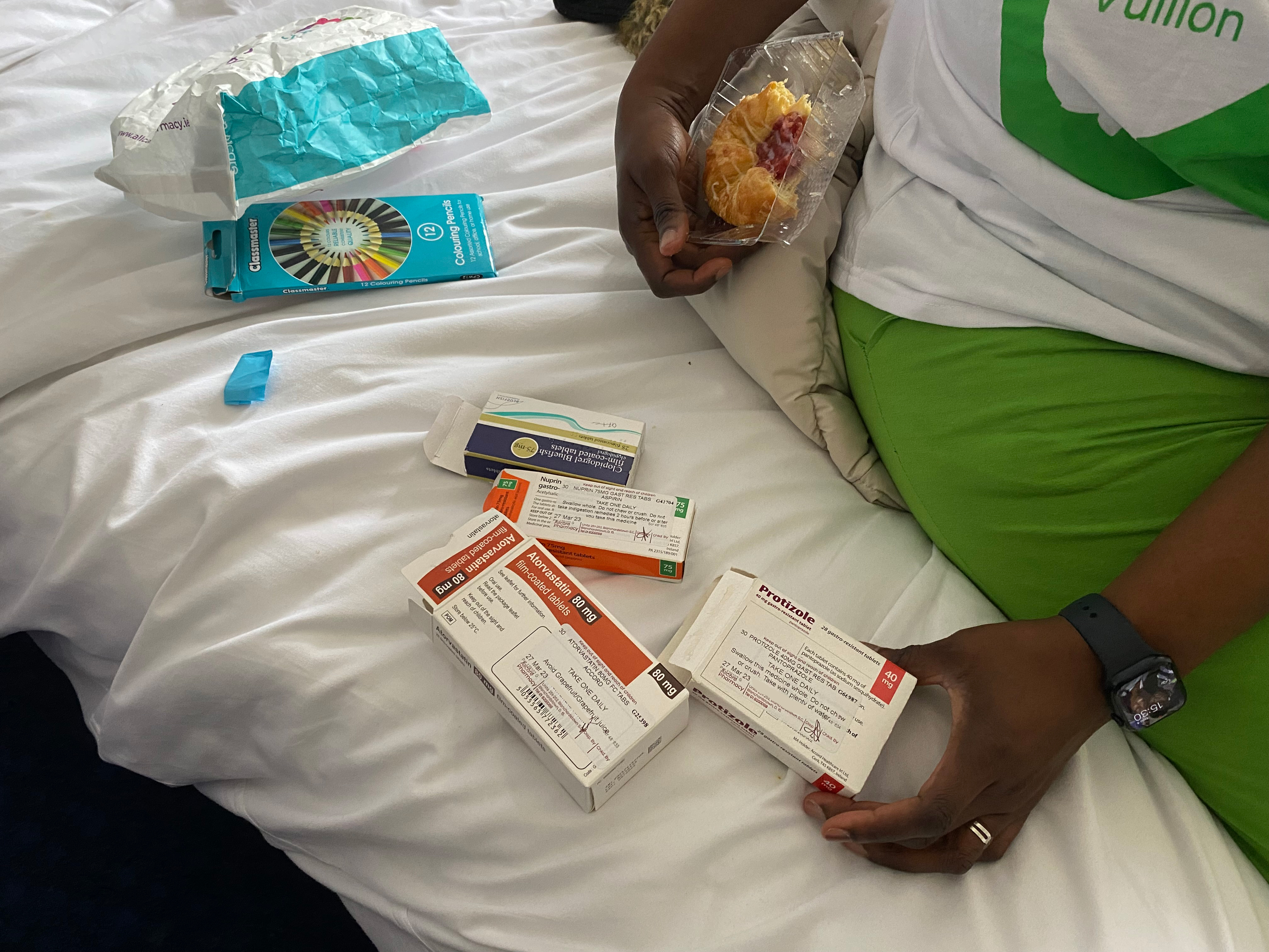 Since Fatama's fall, she has to take extra medicine