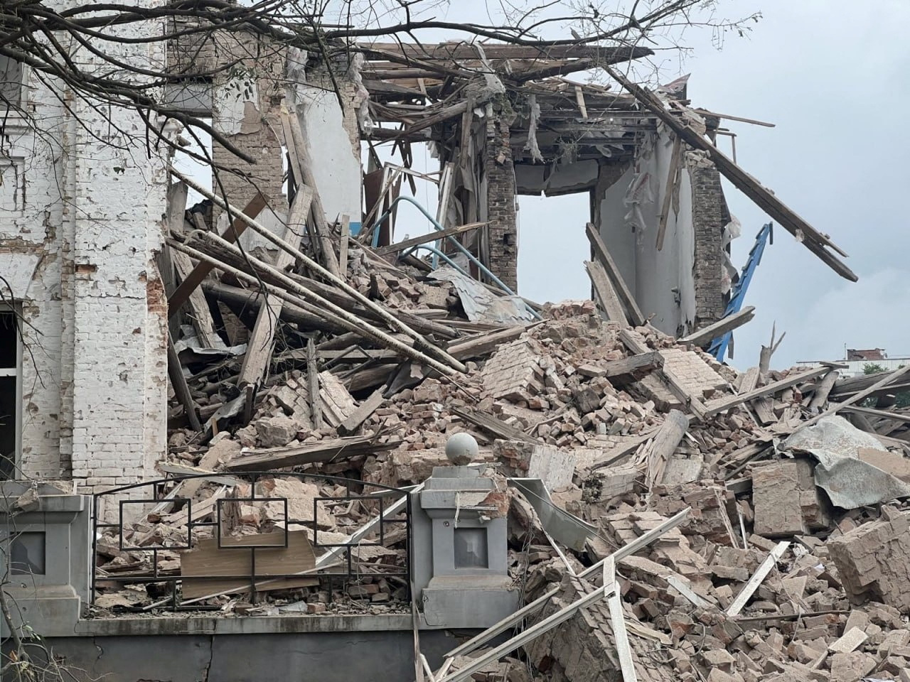 Destroyed building