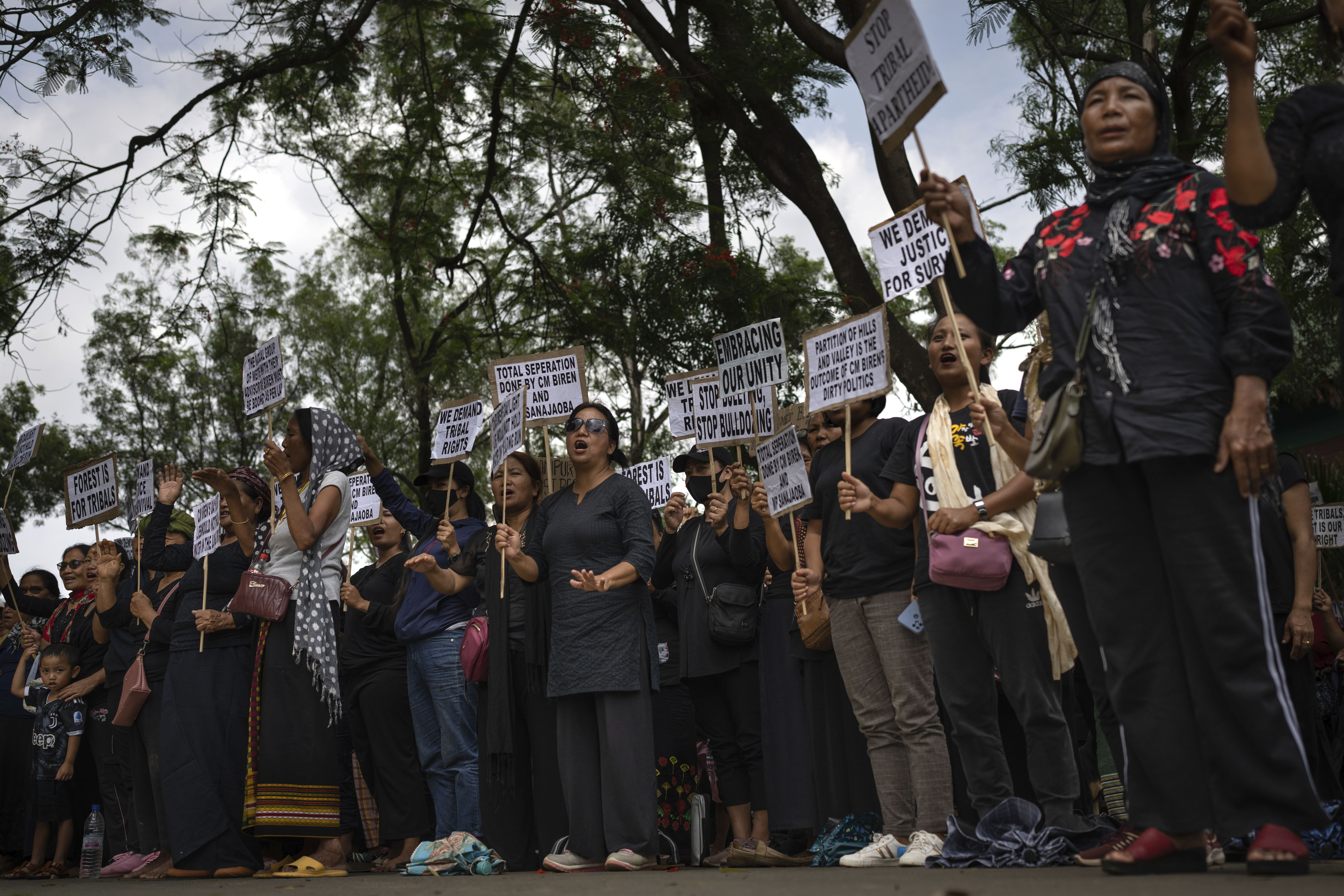 Armed mobs rampage through villages and push remote Indian region to the brink of civil war